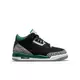 Jordan 3 Retro "Black/Pine Green/Silver" Grade School Kids' Shoe - BLACK/MULTI Thumbnail View 1
