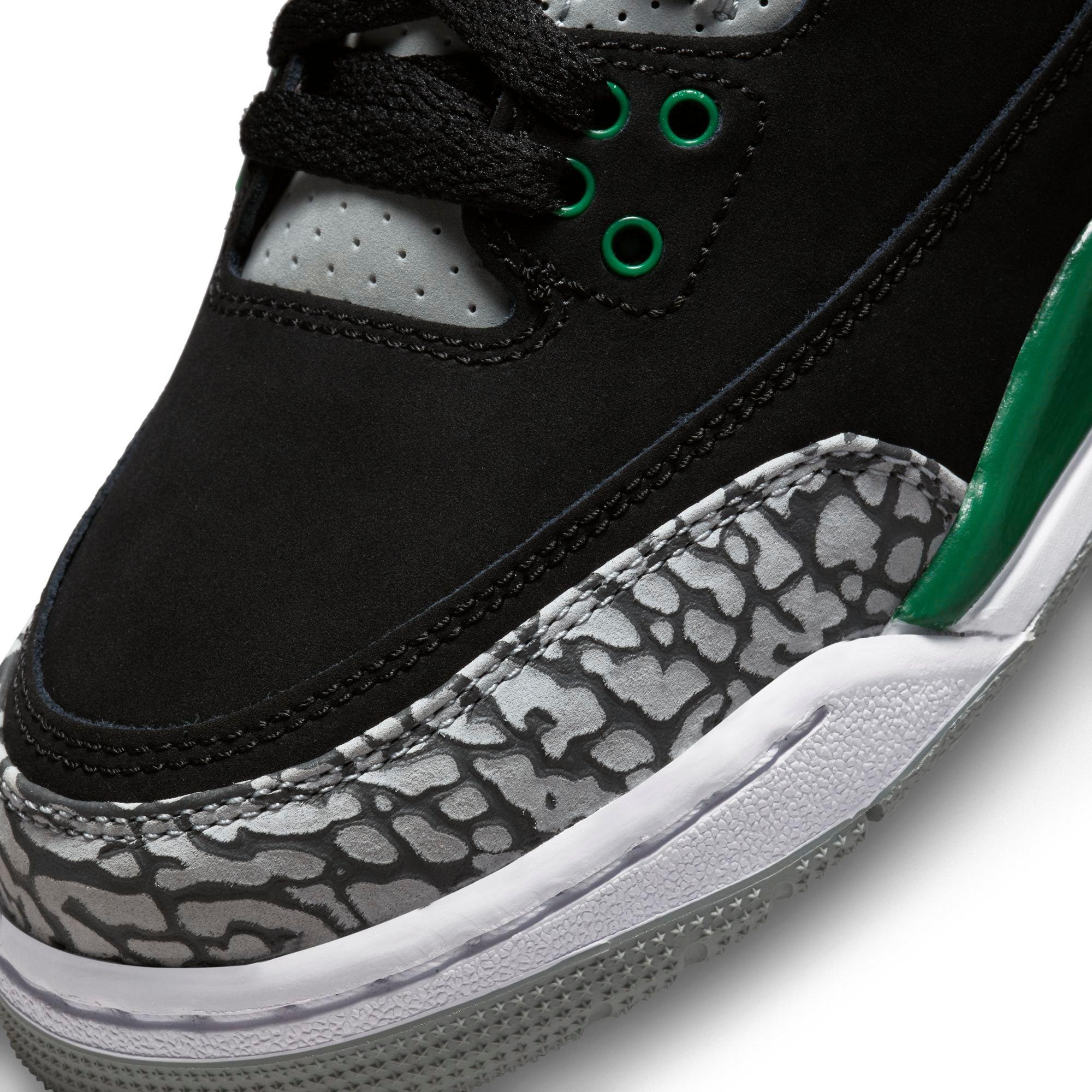 Jordan 3 outlet black and green