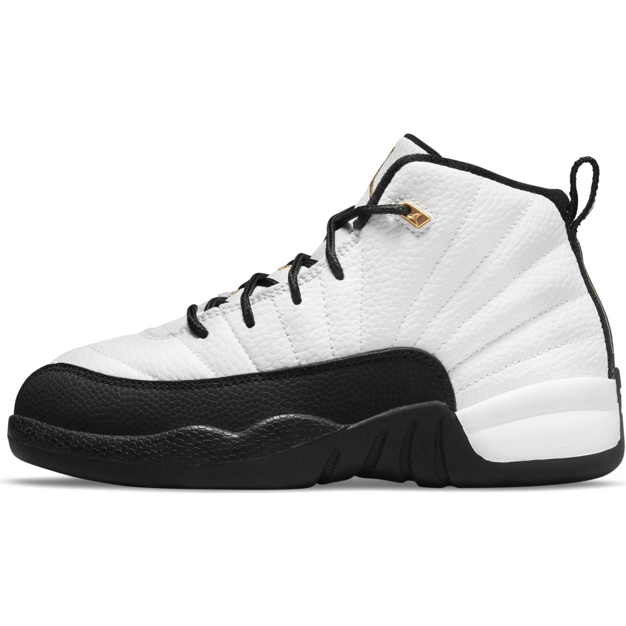 black and yellow jordan 12 preschool