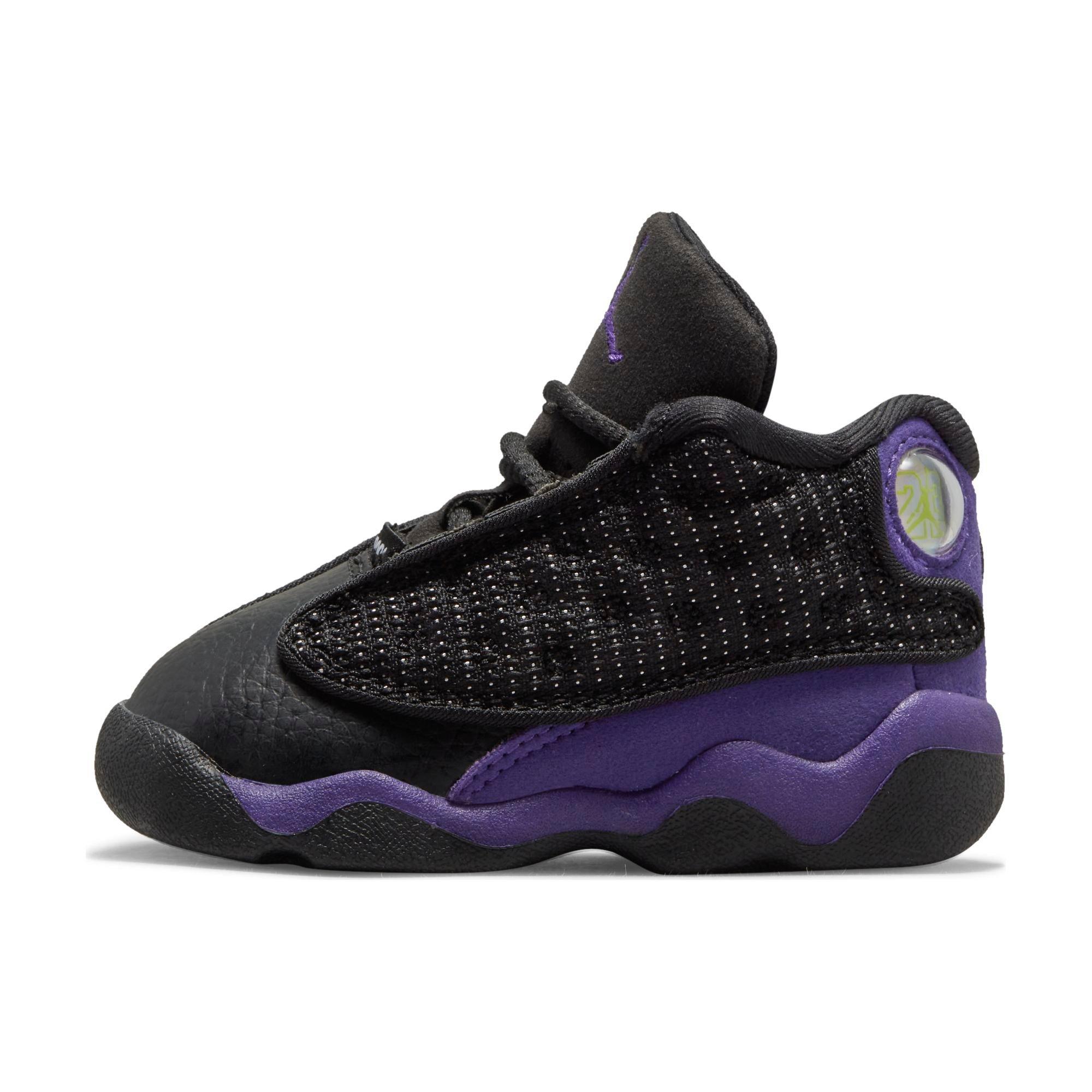 Jordan 13s best sale purple and white