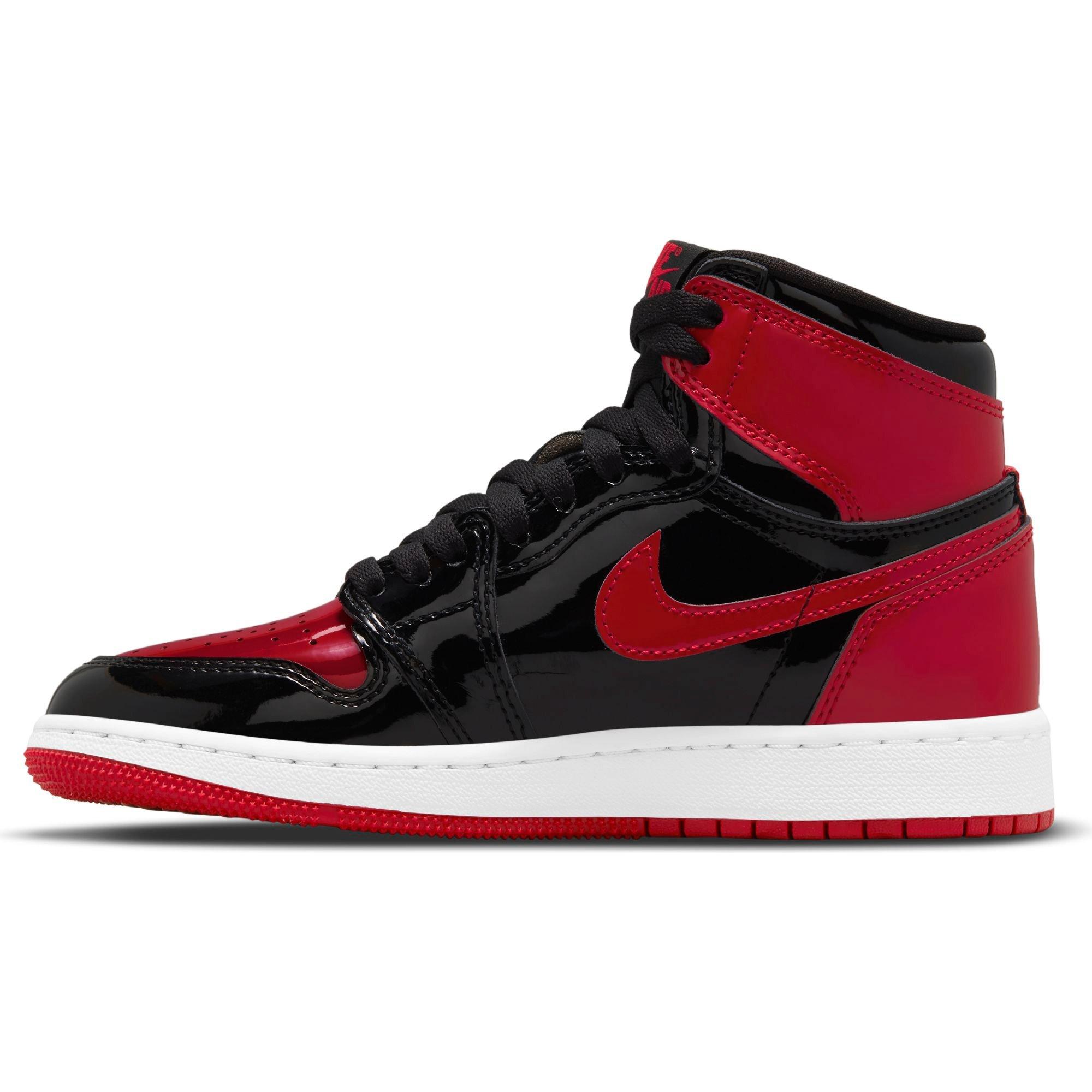 black and red kids jordans