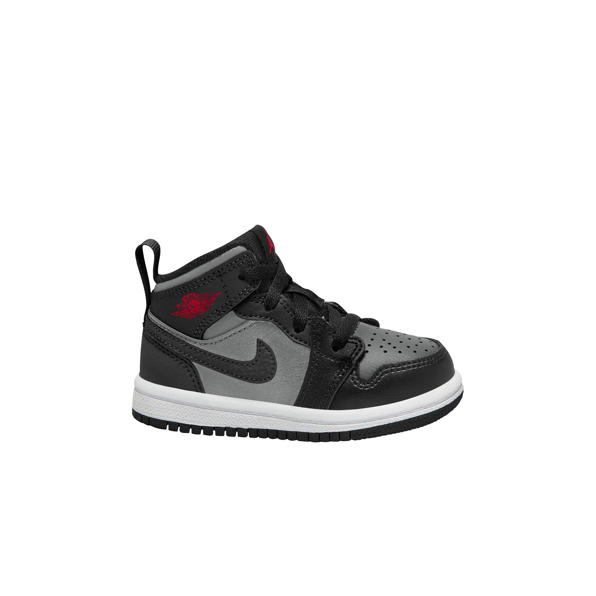 black and red jordans for infants