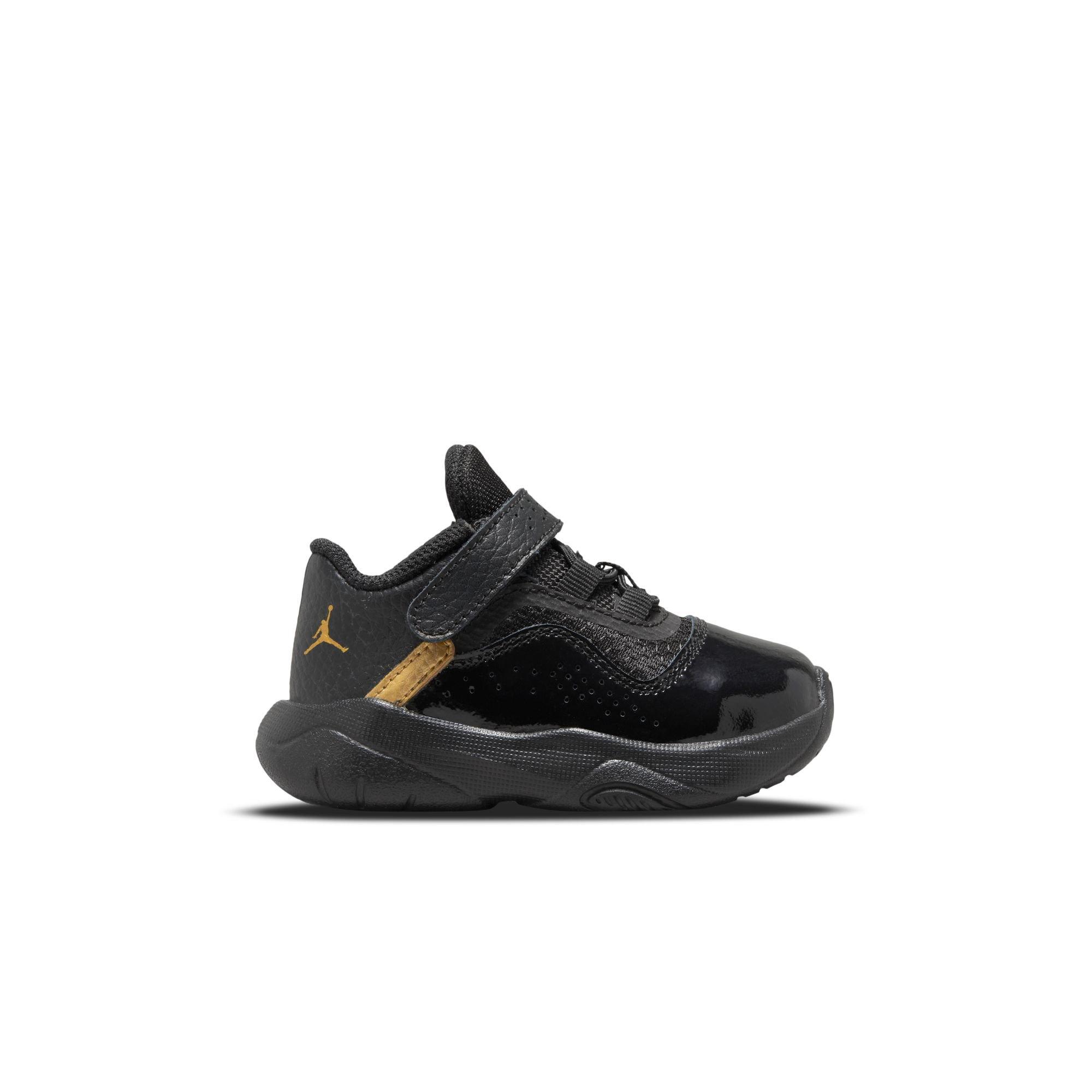 Black and gold jordans for sales toddlers