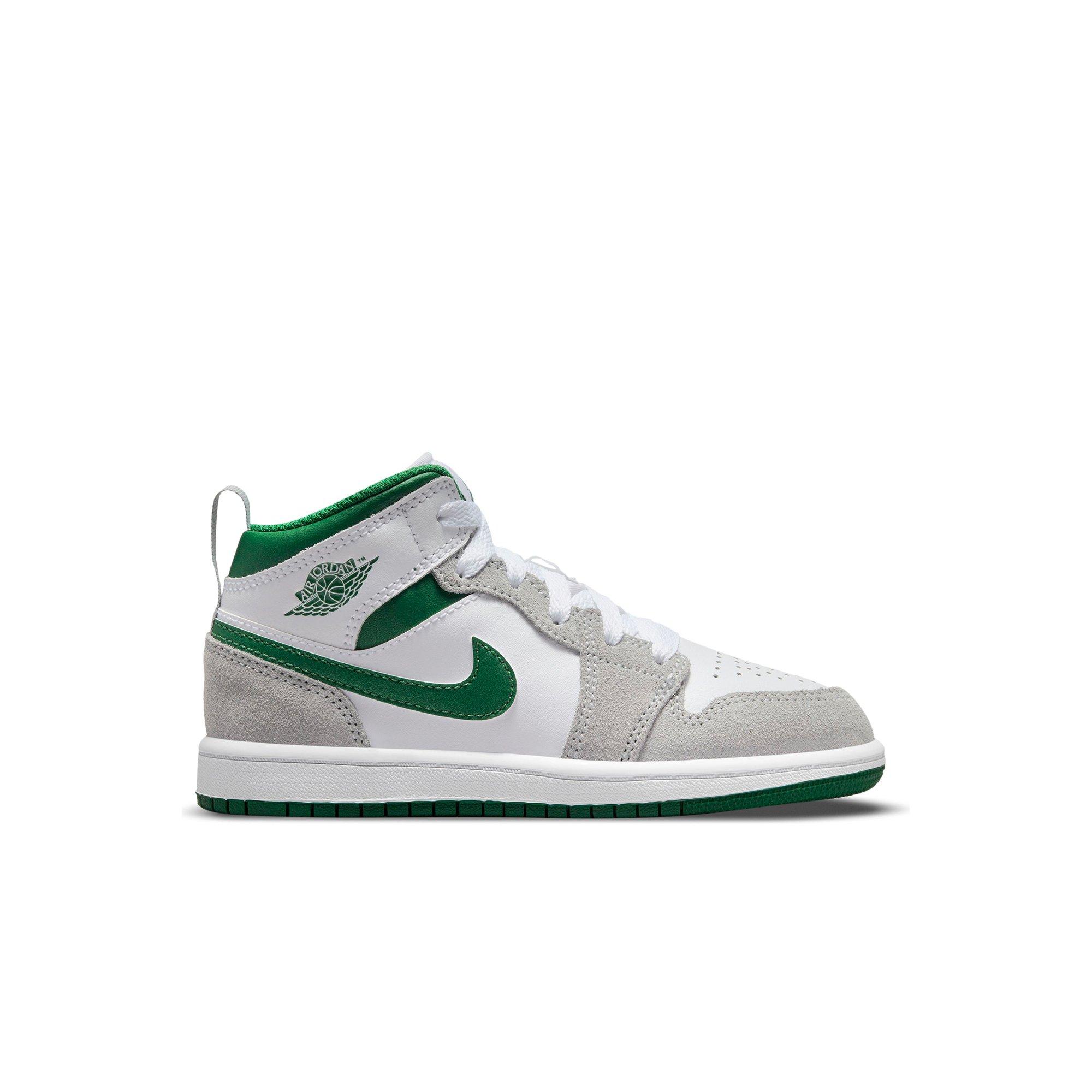 Kids hot sale green jordans