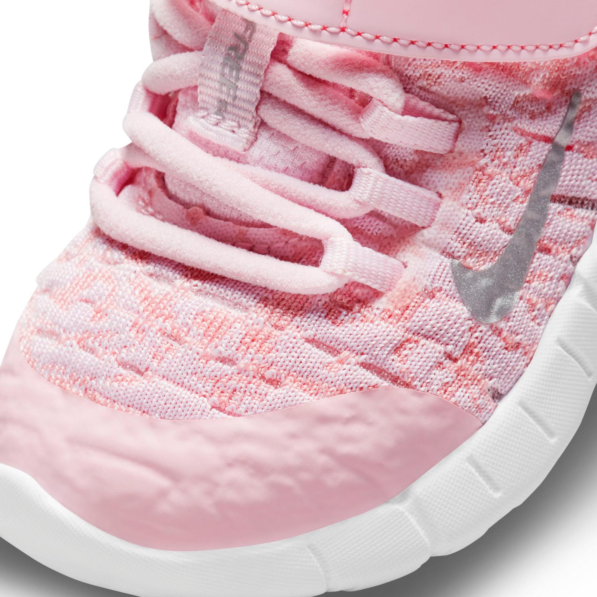 Nike Free RN 2021 Foam/Metallic Silver/White" Toddler Girls' Shoe - Hibbett | Gear