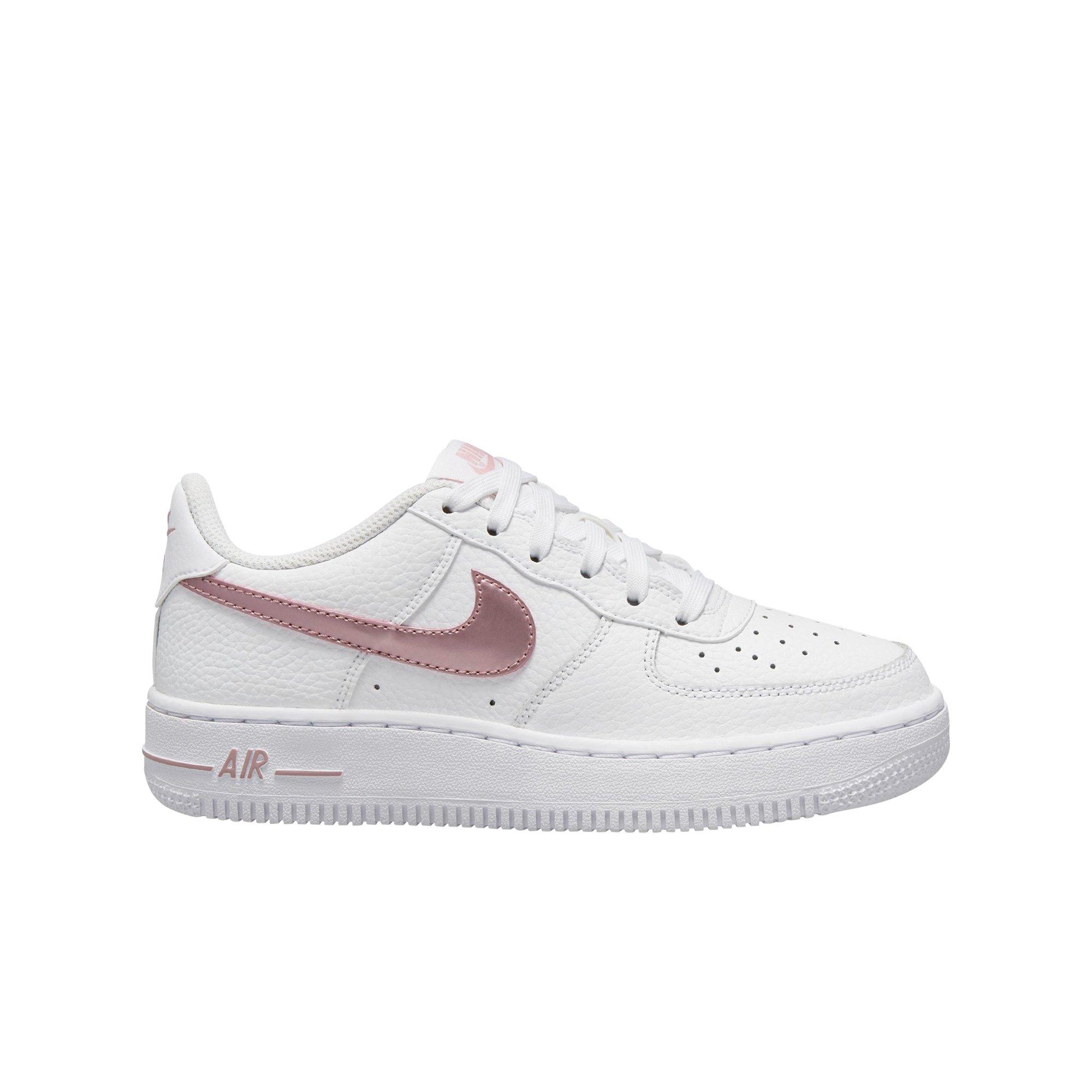 stad Geurloos Verwijdering Nike Air Force 1 "White/Pink Glaze" Grade School Girls' Shoe