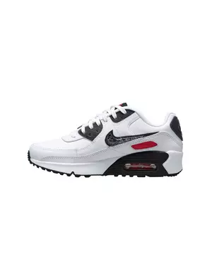 Nike Air Max 90 LTR "White/Black/Very Berry" Grade School Girls' Shoe