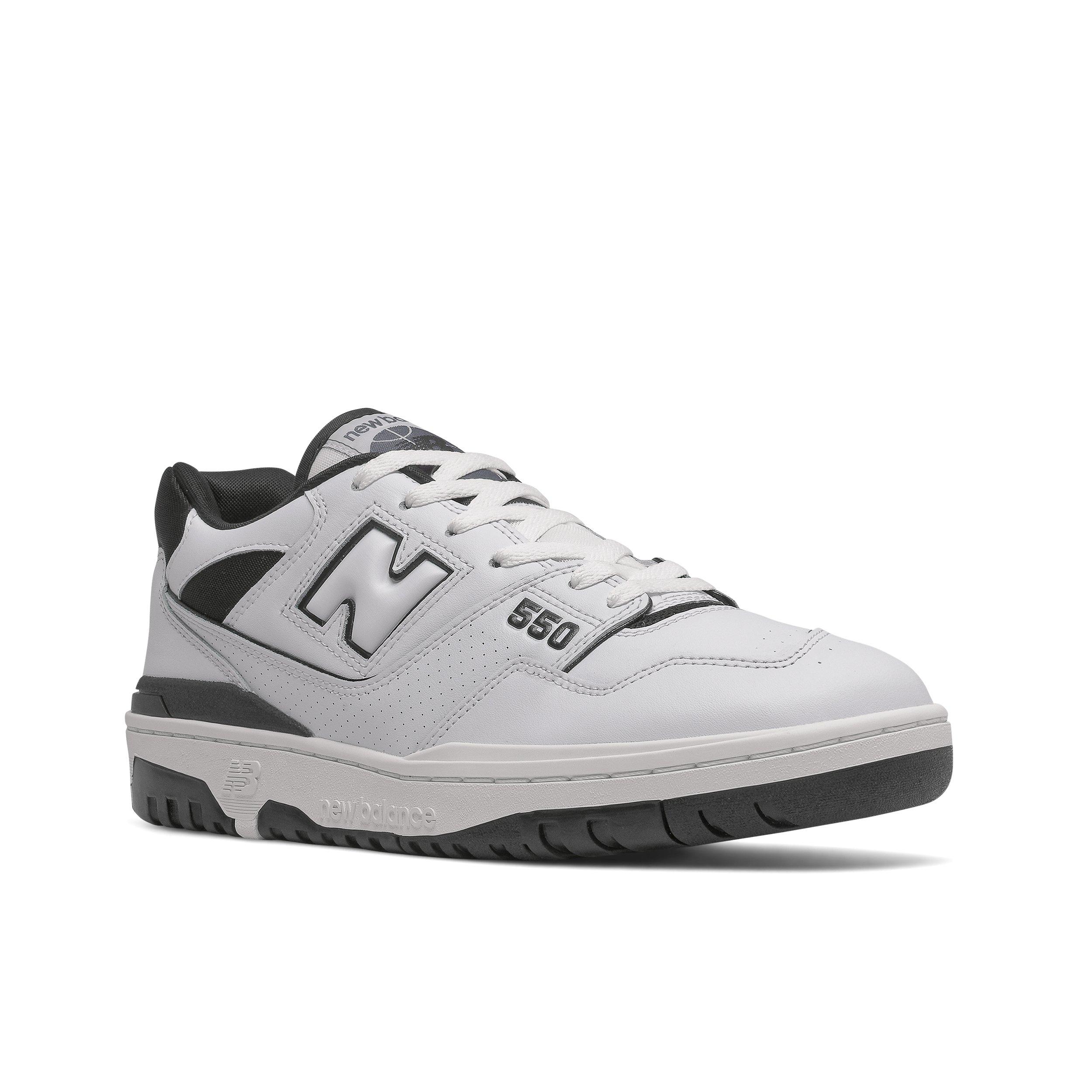 New Balance 550 sneakers in white and black