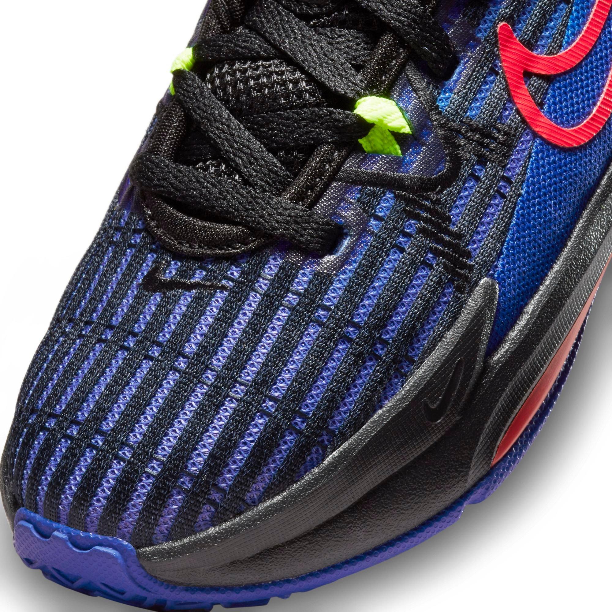 Nike LeBron Witness 6 "Hyper Royal/Black/Volt" Preschool Boys' Basketball Shoe - BLACK/ROYAL Thumbnail View 3