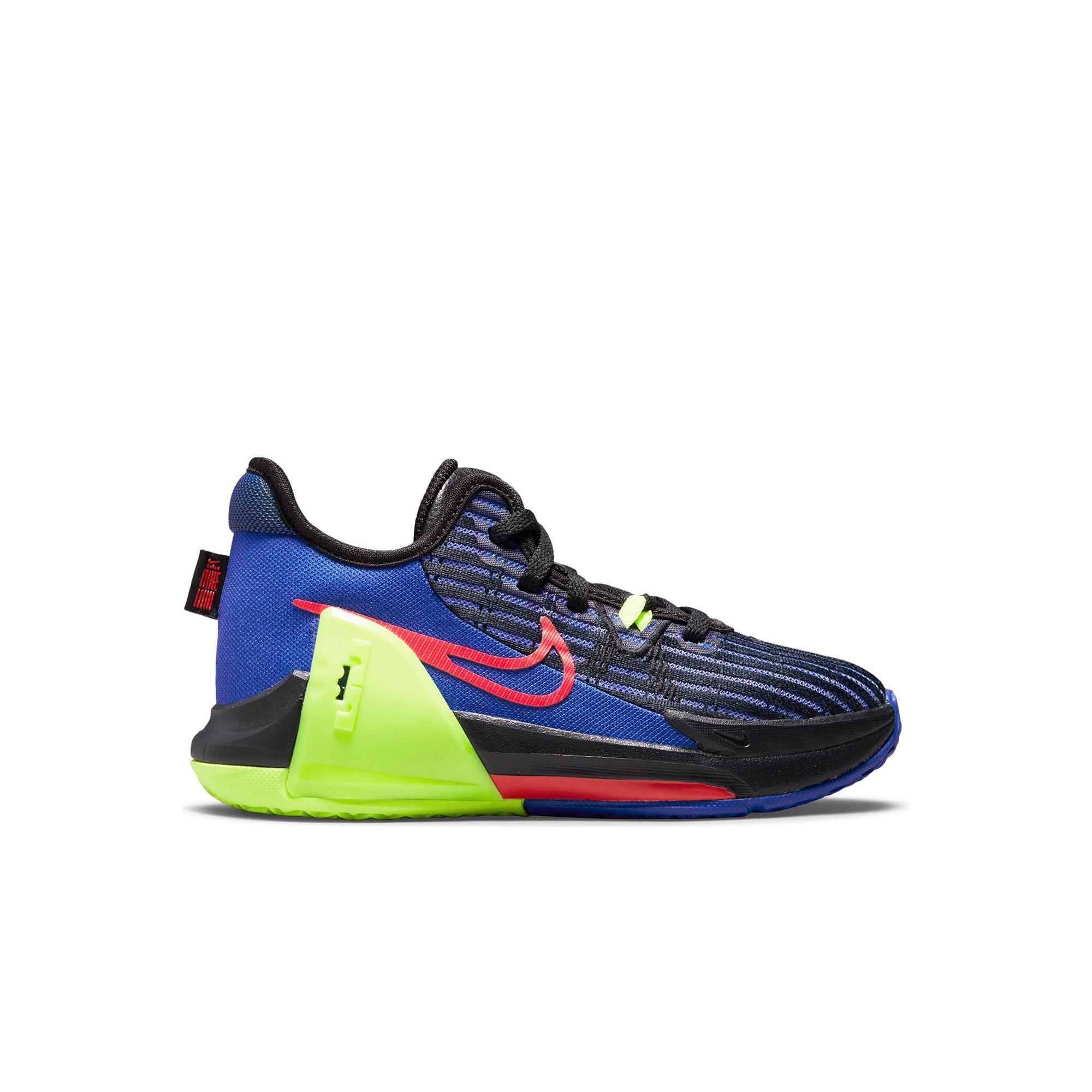 Nike LeBron Witness 6 "Hyper Royal/Black/Volt" Preschool Boys' Basketball Shoe - BLACK/ROYAL Thumbnail View 1