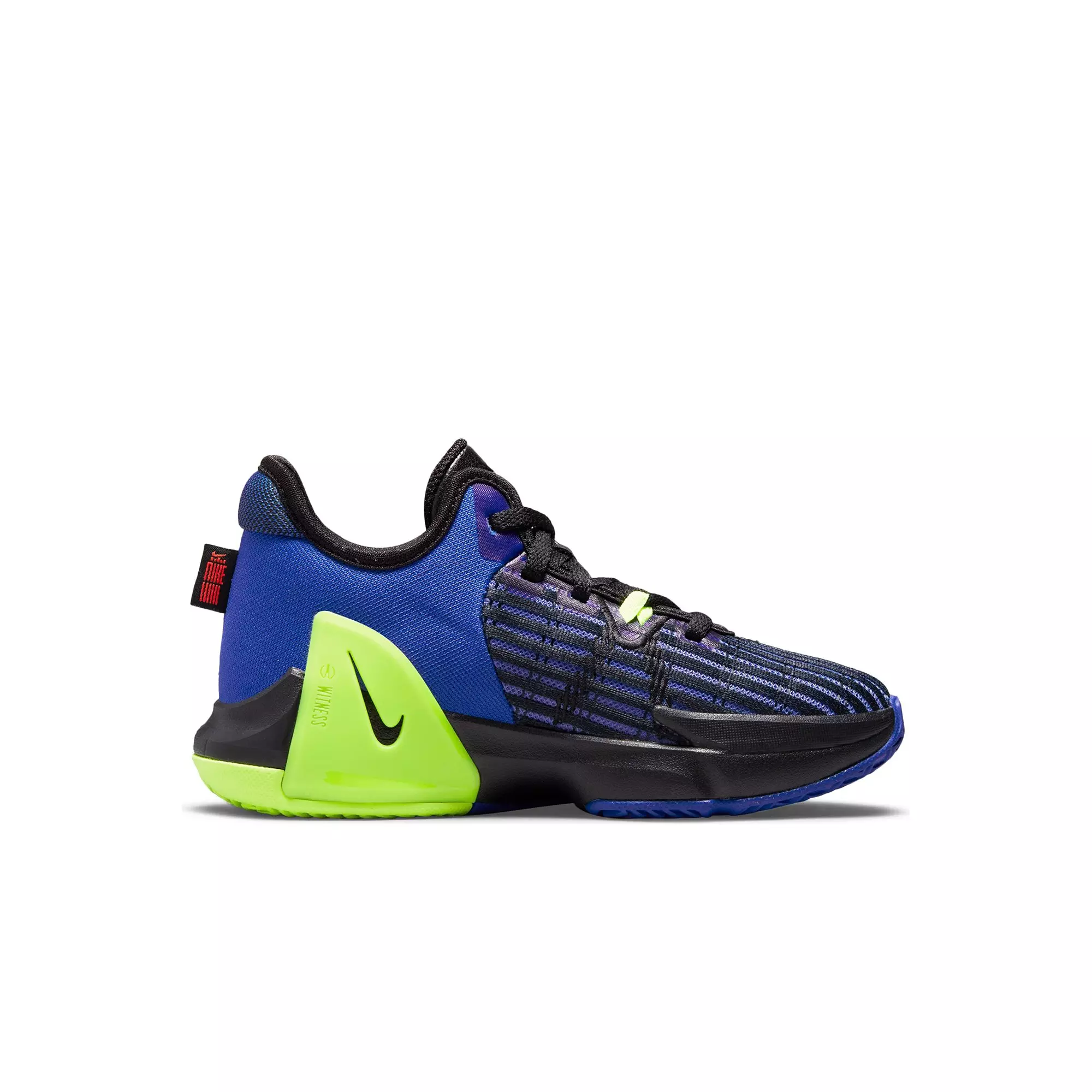 Nike LeBron Witness 6 "Hyper Royal/Black/Volt" Preschool Boys' Basketball Shoe - BLACK/ROYAL