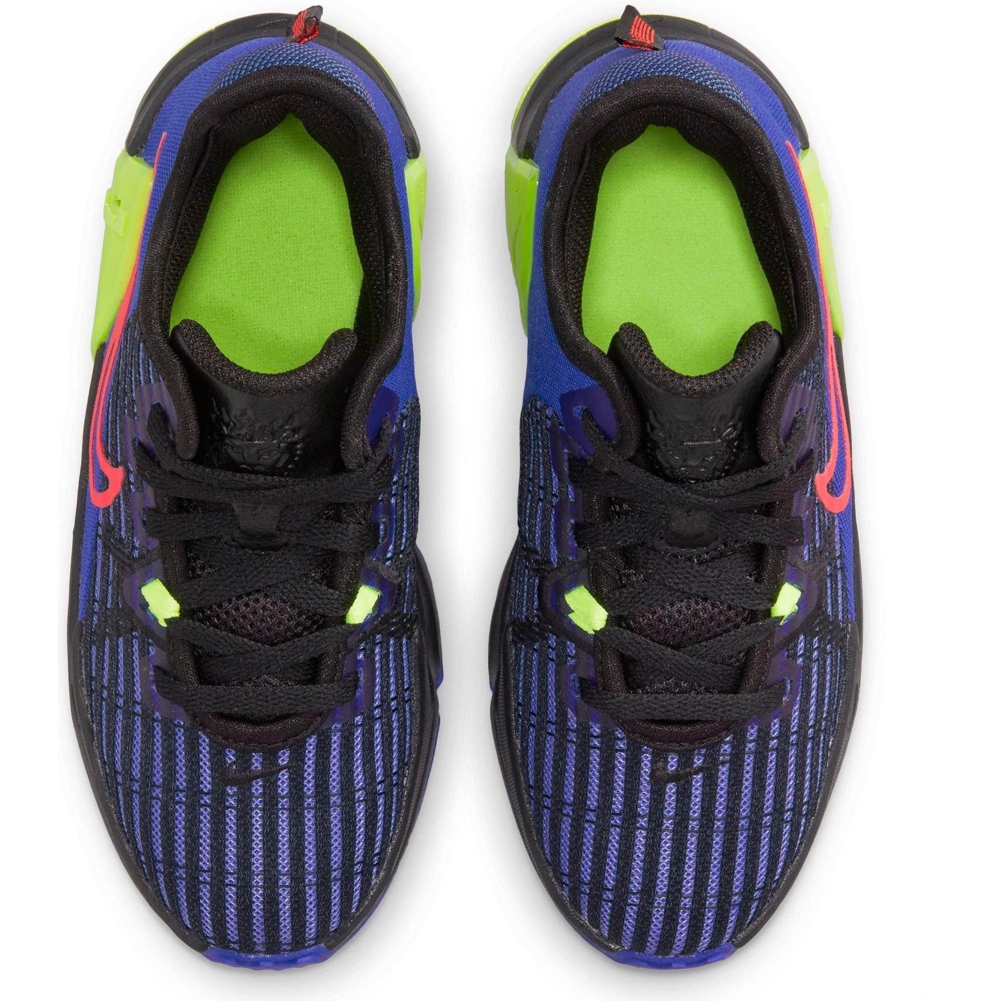Nike LeBron Witness 6 "Hyper Royal/Black/Volt" Preschool Boys' Basketball Shoe - BLACK/ROYAL Thumbnail View 8