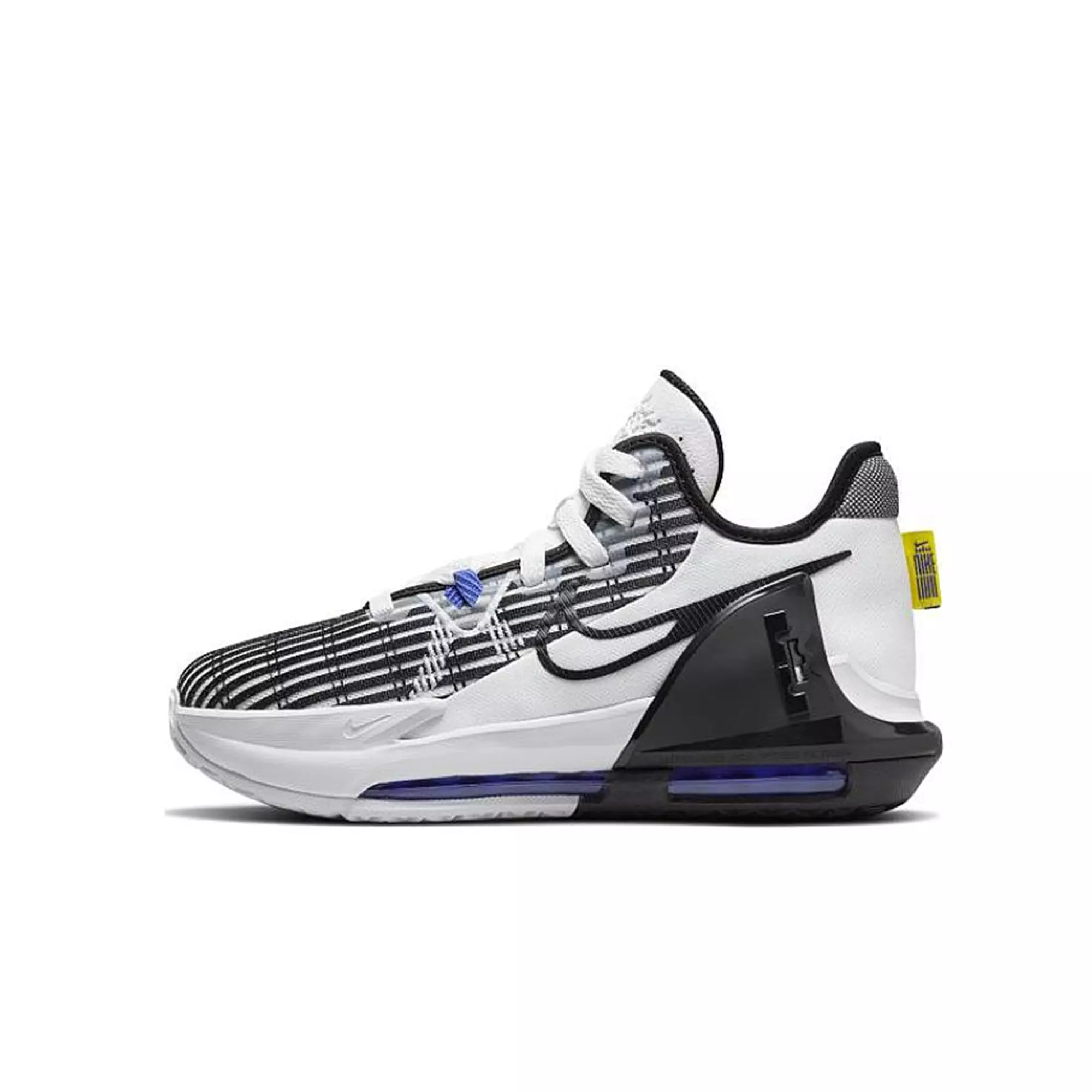 Nike LeBron Witness 6 "LA" Grade School Boys' Basketball Shoe - WHITE/BLACK