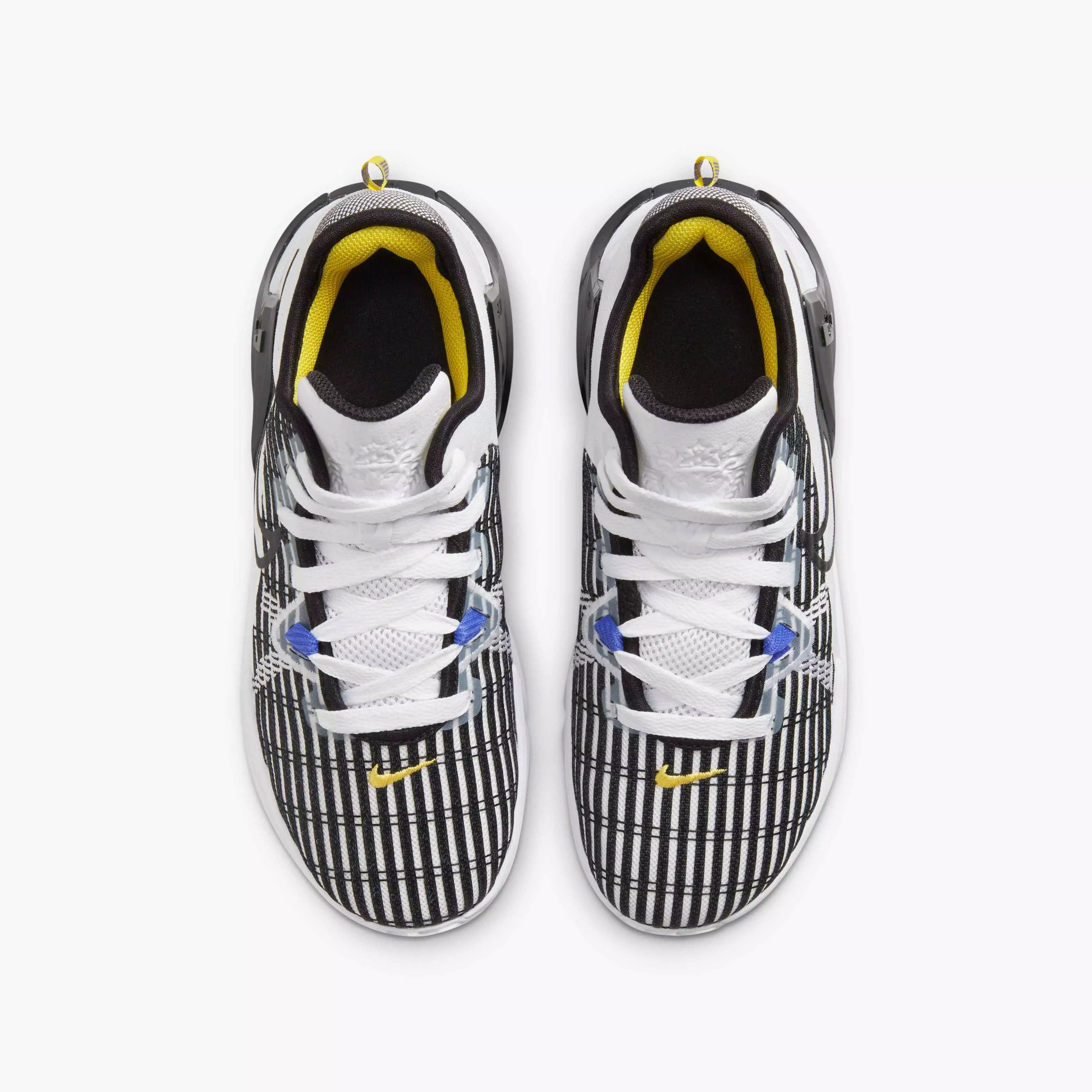 Nike LeBron Witness 6 "LA" Grade School Boys' Basketball Shoe - WHITE/BLACK