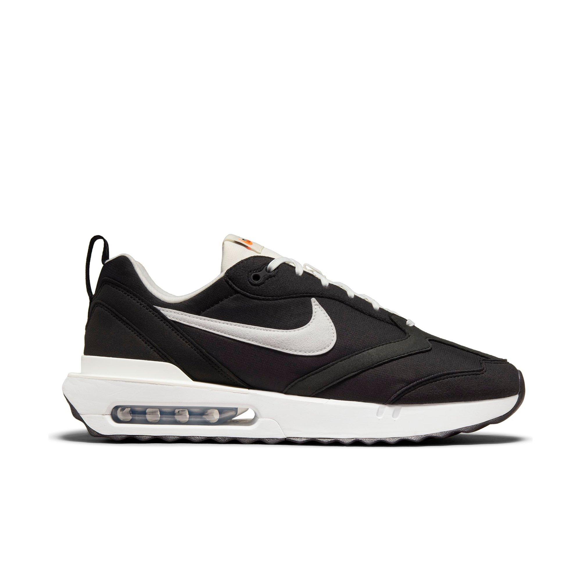 white and black nike air max shoes