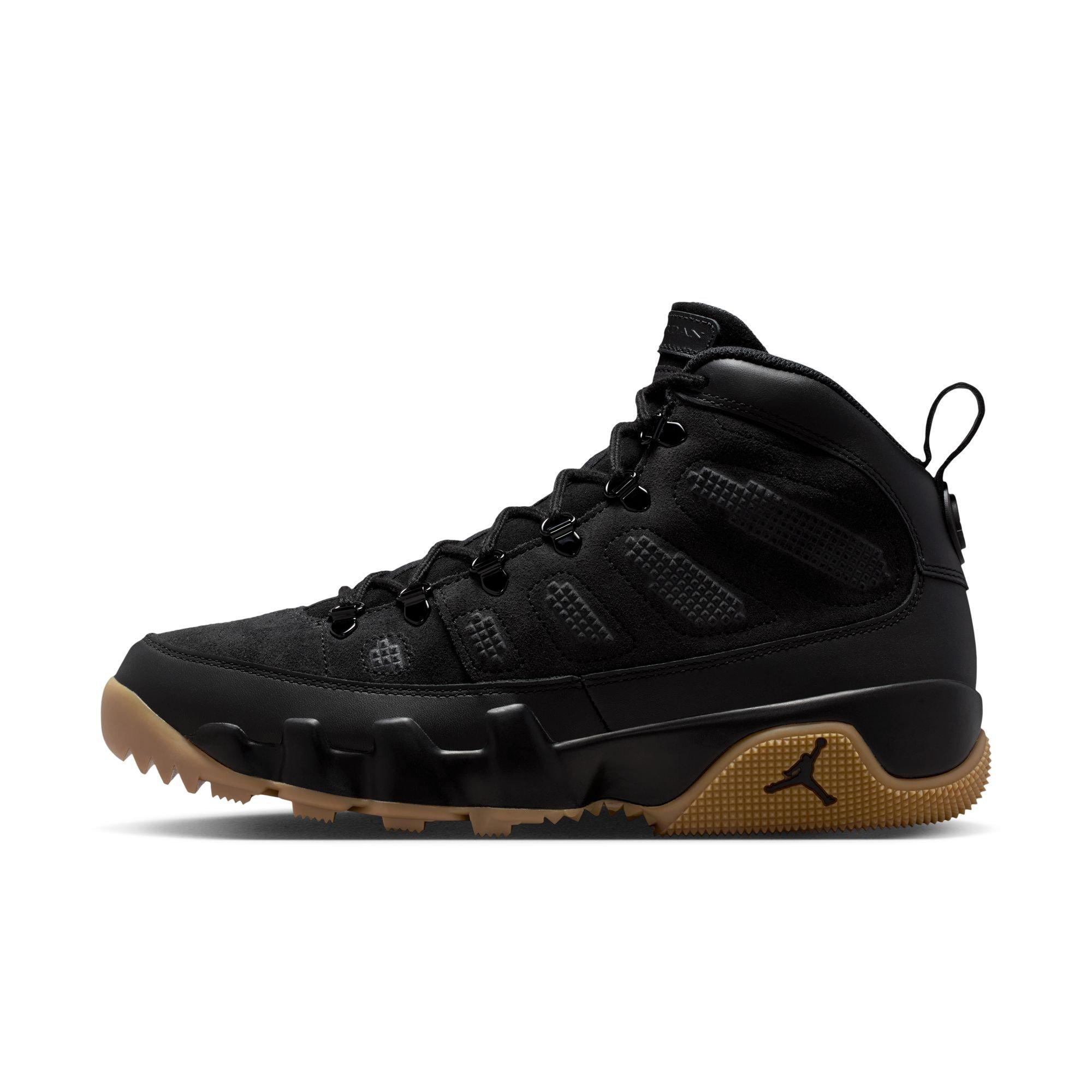 Jordan 9 Retro "Black/Gum Light Brown" Men's Boot - BLACK/GUM Thumbnail View 5