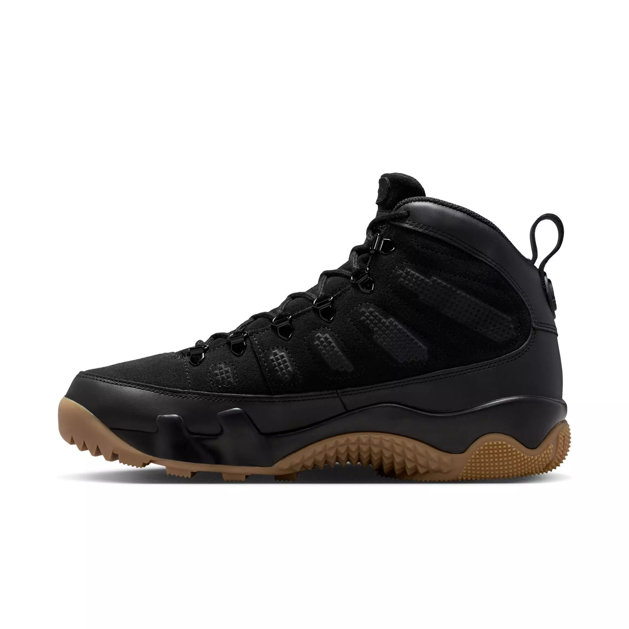 Jordan 9 Retro "Black/Gum Light Brown" Men's Boot - BLACK/GUM