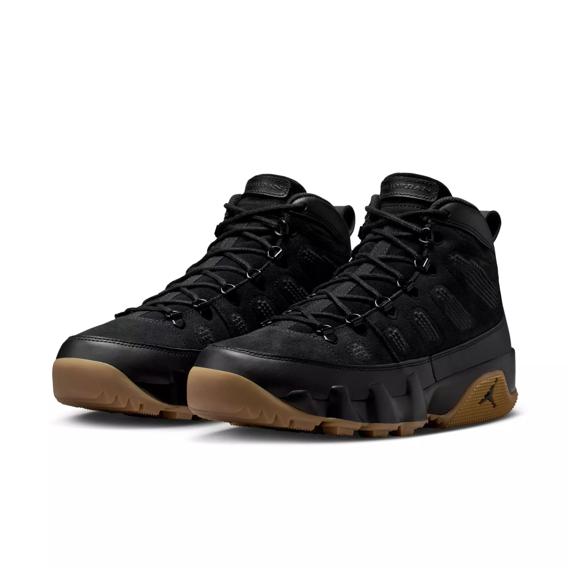Jordan 9 Retro "Black/Gum Light Brown" Men's Boot - BLACK/GUM