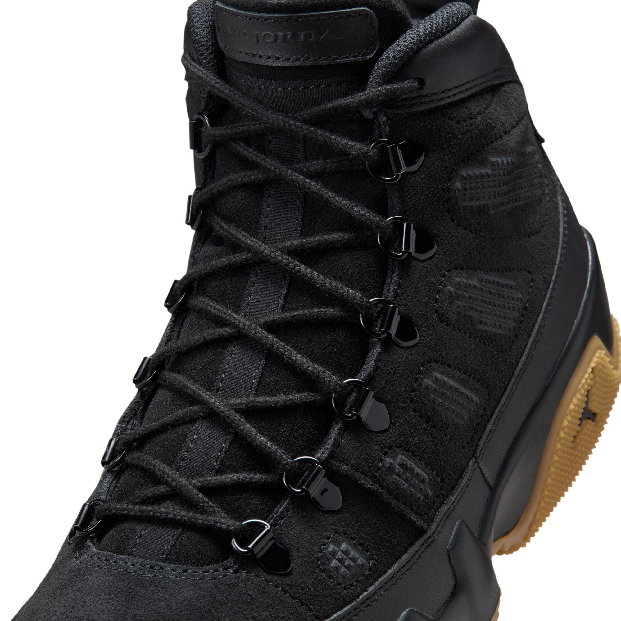 Jordan 9 Retro "Black/Gum Light Brown" Men's Boot - BLACK/GUM Thumbnail View 13