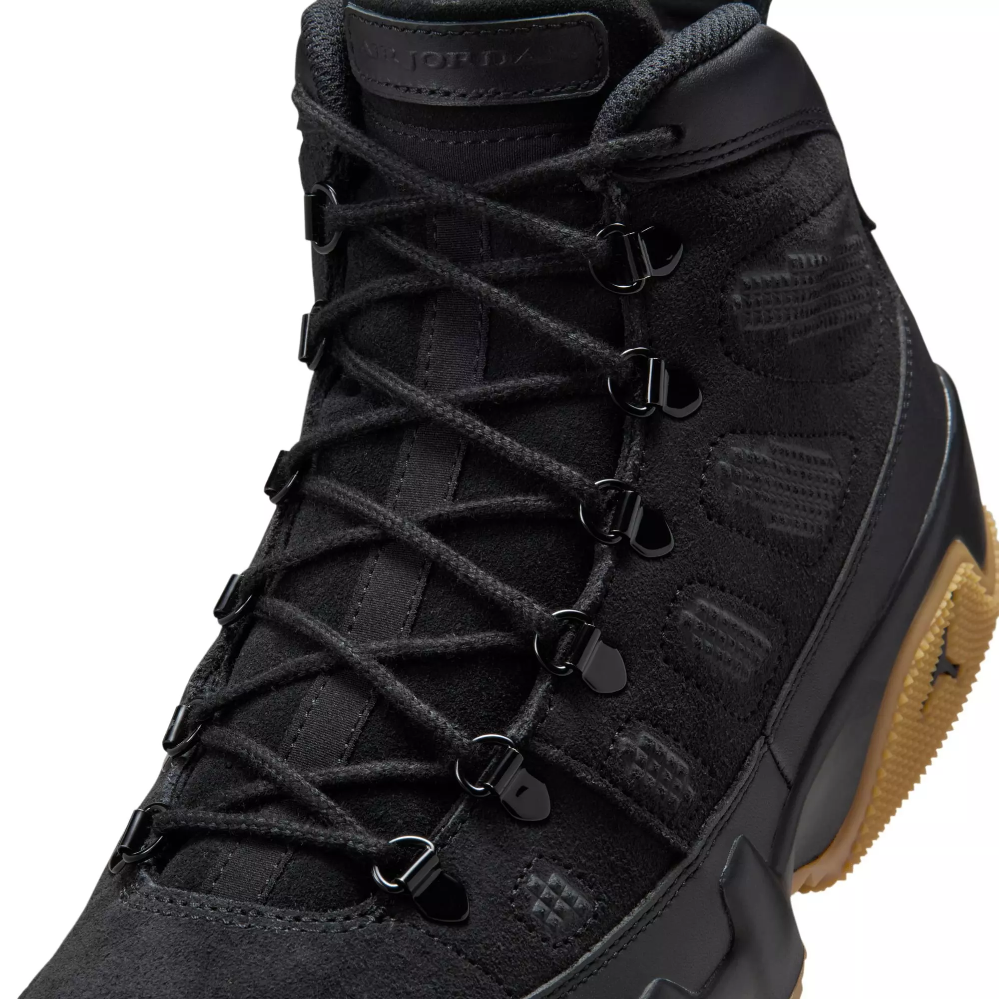 Jordan 9 Retro "Black/Gum Light Brown" Men's Boot - BLACK/GUM