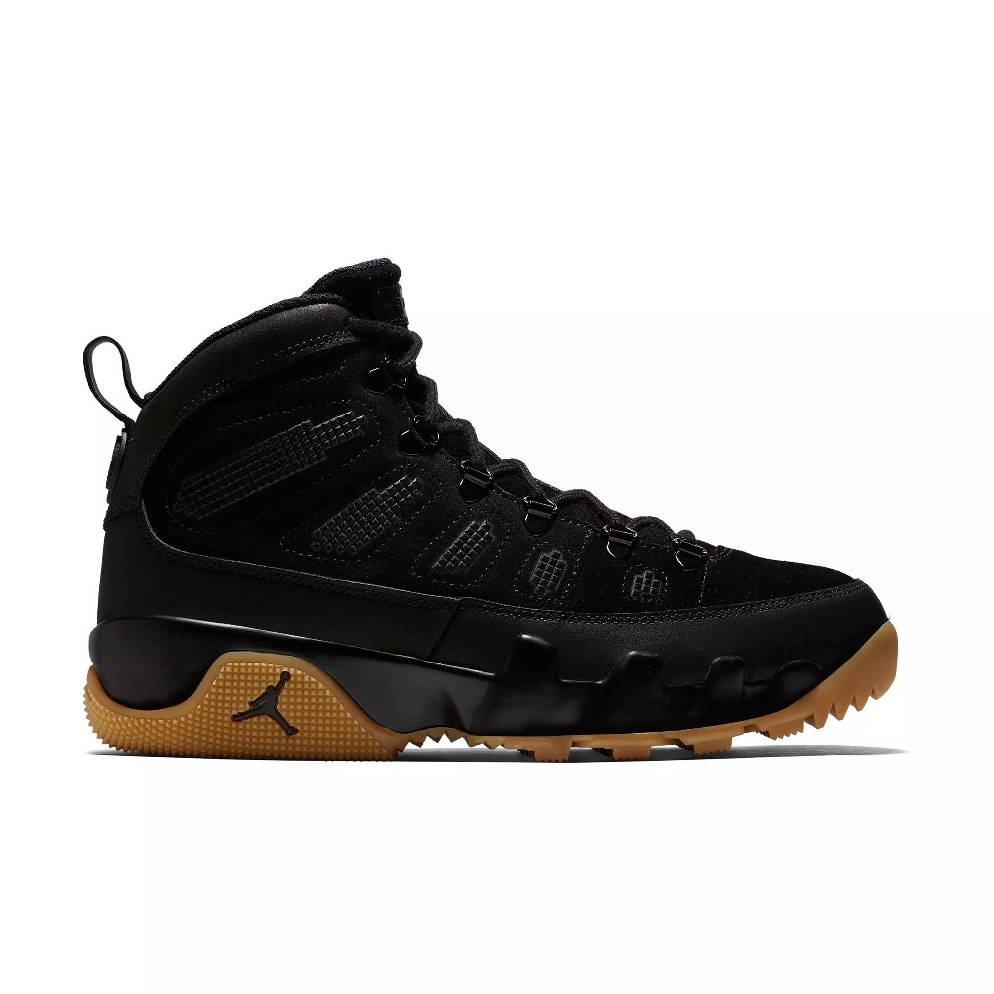 Jordan 9 Retro "Black/Gum Light Brown" Men's Boot - BLACK/GUM