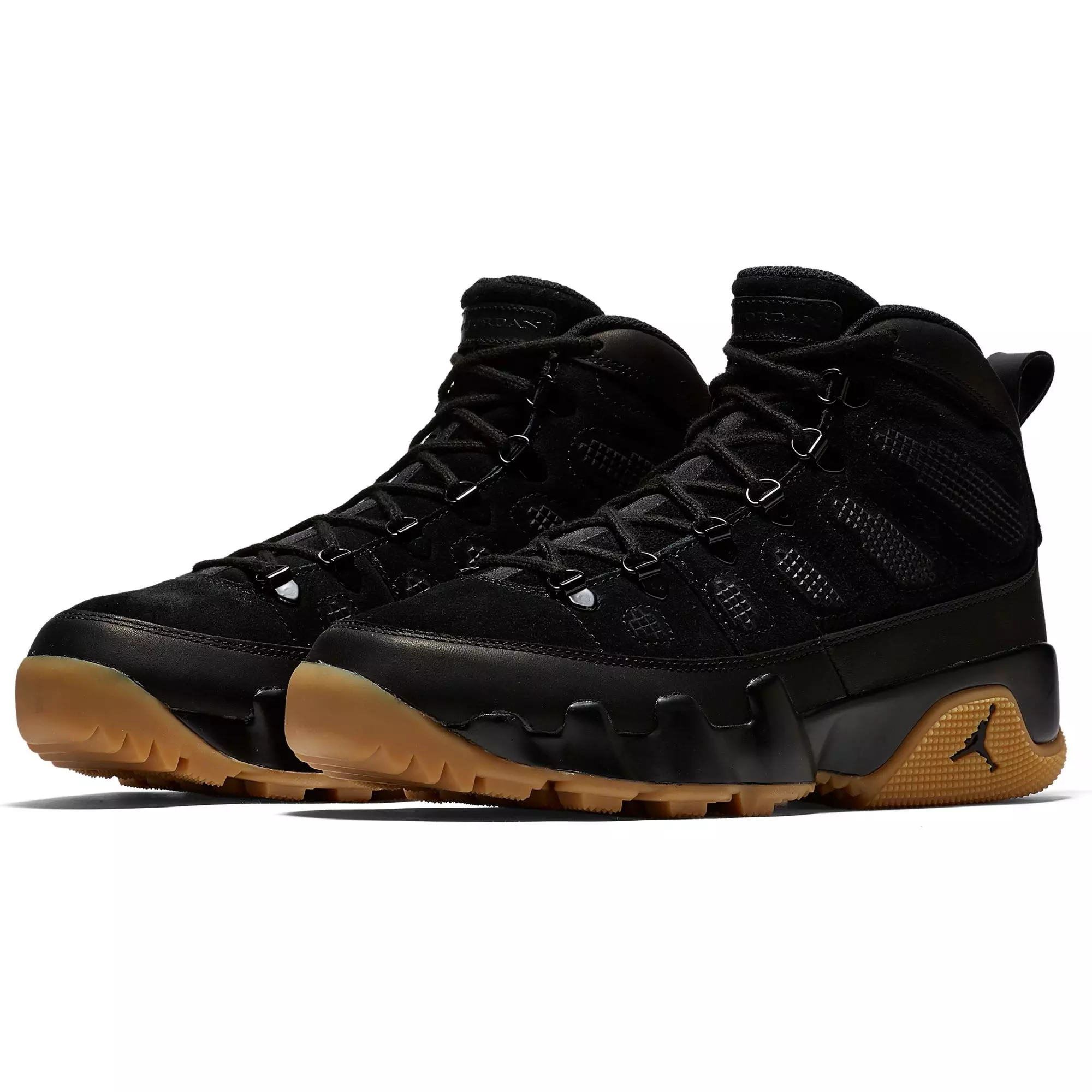 Jordan 9 Retro "Black/Gum Light Brown" Men's Boot - BLACK/GUM