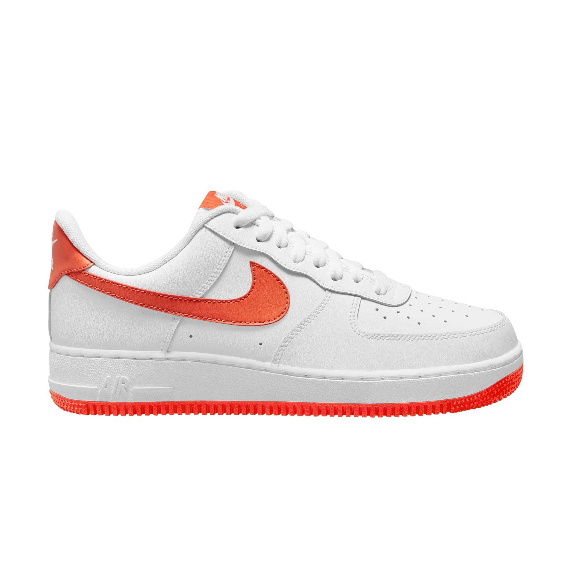 Nike Air Force 1 '07 LV8 White/University Blue/Safety Orange Men's Shoe -  Hibbett