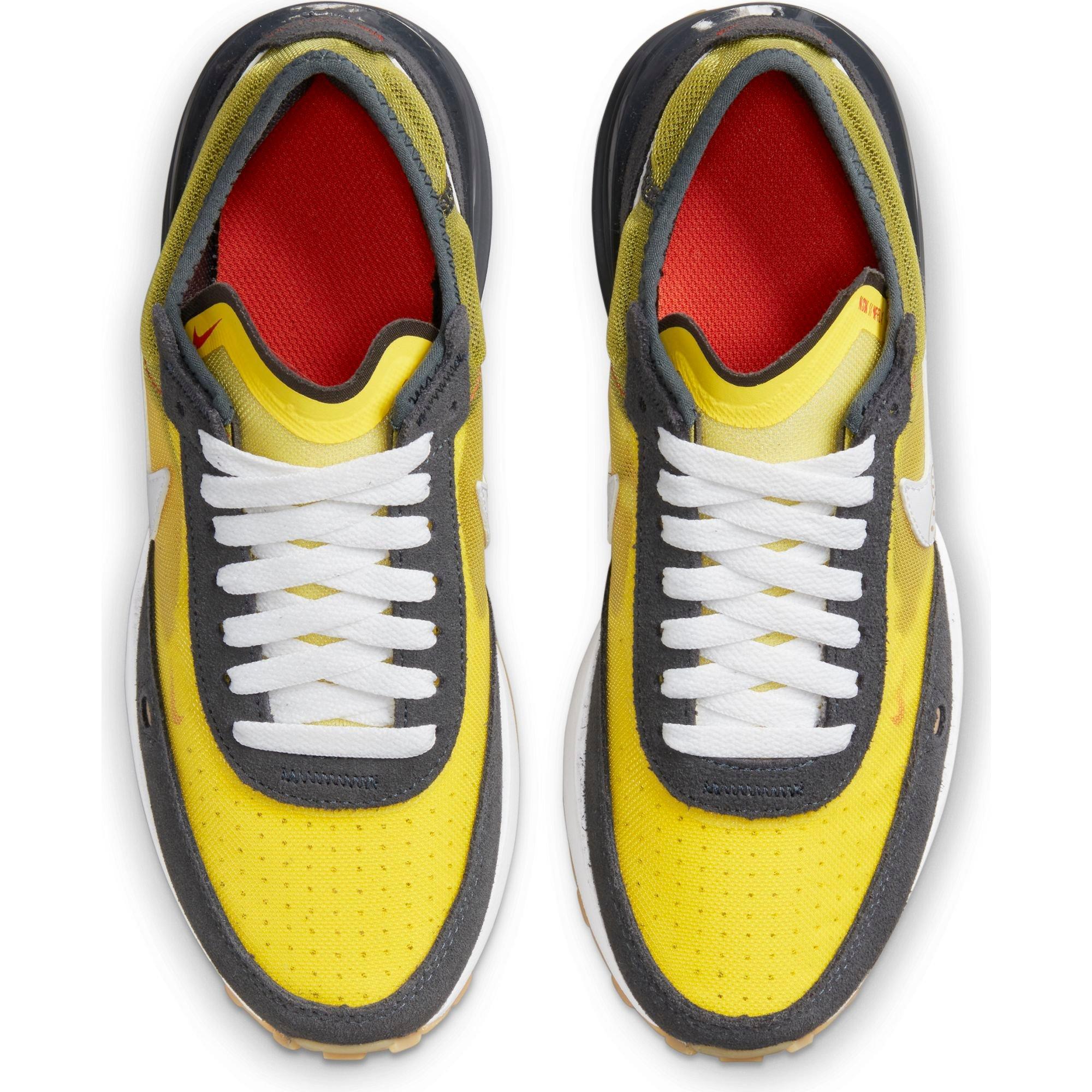 Nike Waffle One "Smile" Grade School Boys' Shoe - YELLOW/WHITE Thumbnail View 7