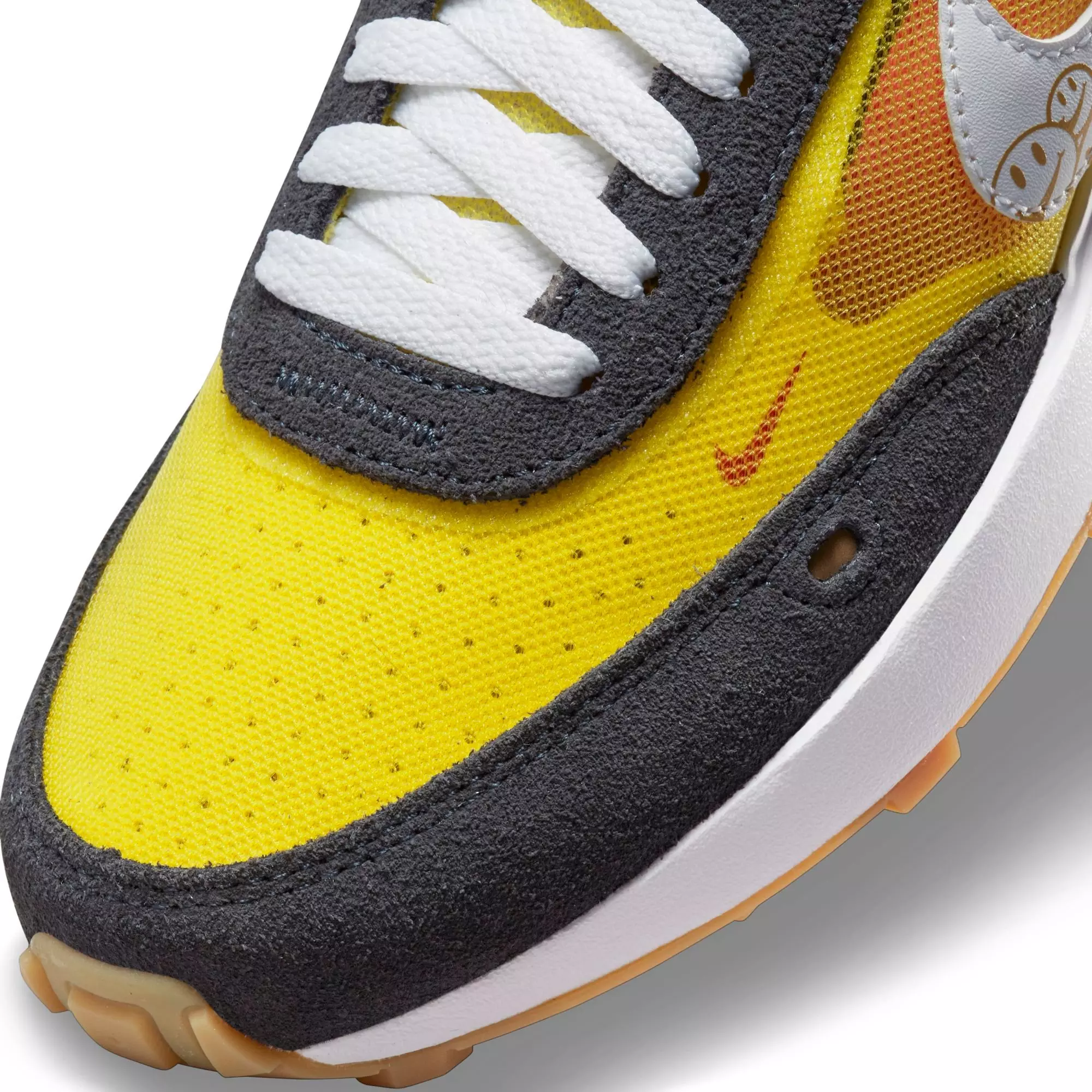 Nike Waffle One "Smile" Grade School Boys' Shoe - YELLOW/WHITE