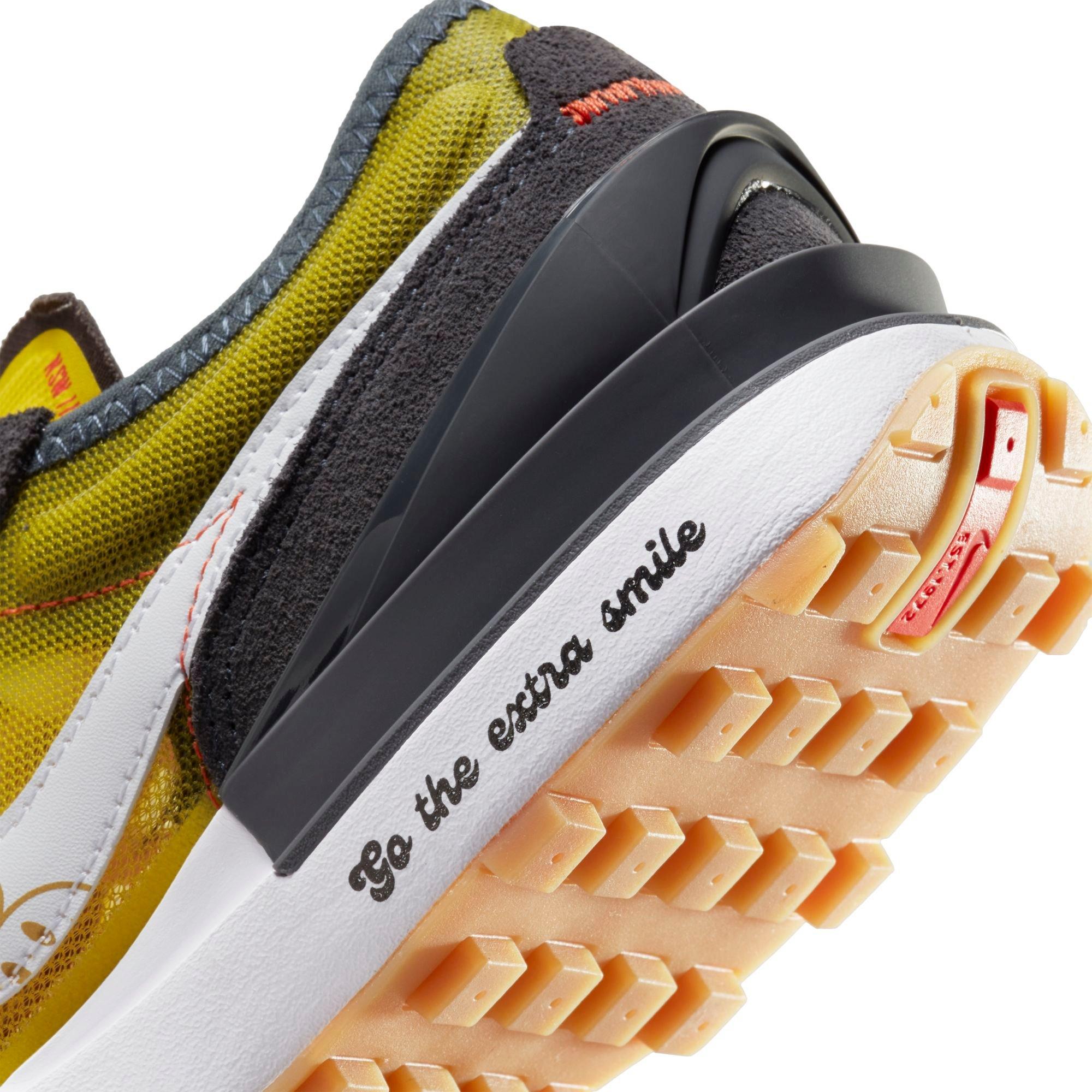 Nike Waffle One "Smile" Grade School Boys' Shoe - YELLOW/WHITE Thumbnail View 10
