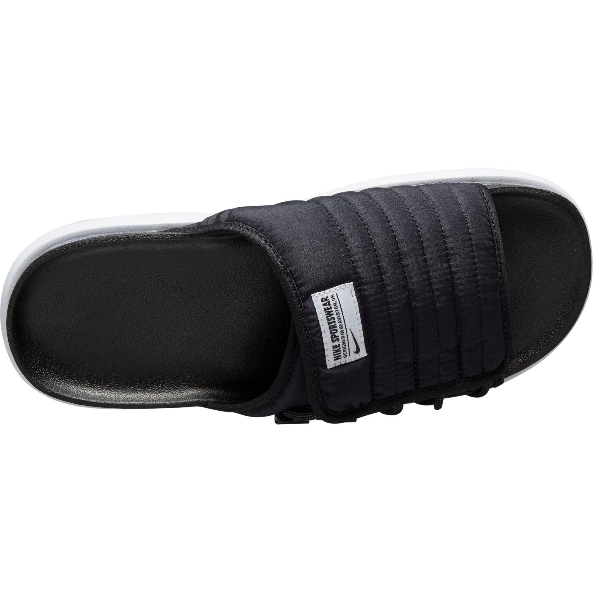 Nike Asuna 2 "Black/Dark Grey/White" Men's Slide - BLACK/WHITE Thumbnail View 3