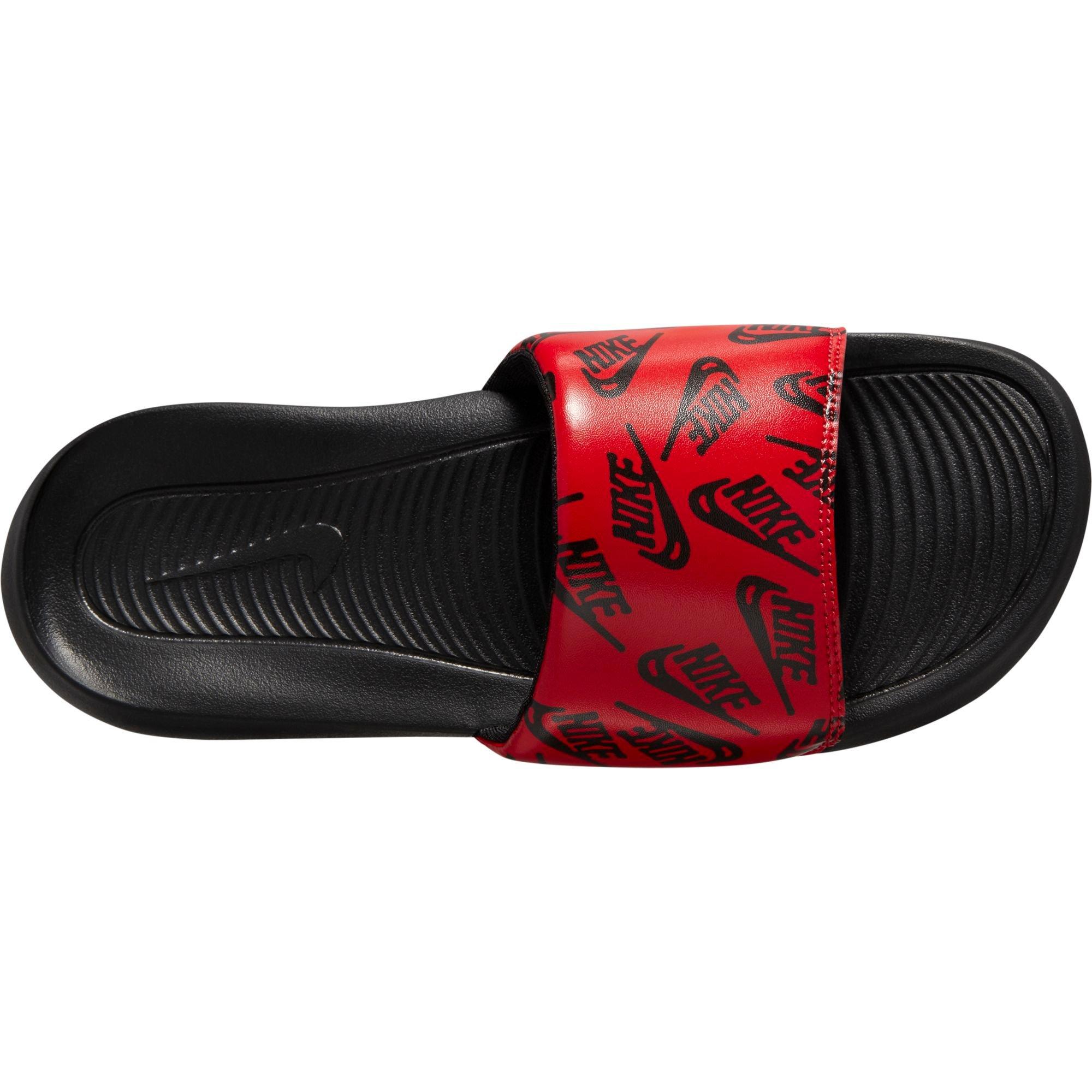 Nike Men's Victori One Slides, Size 9, Red/Black