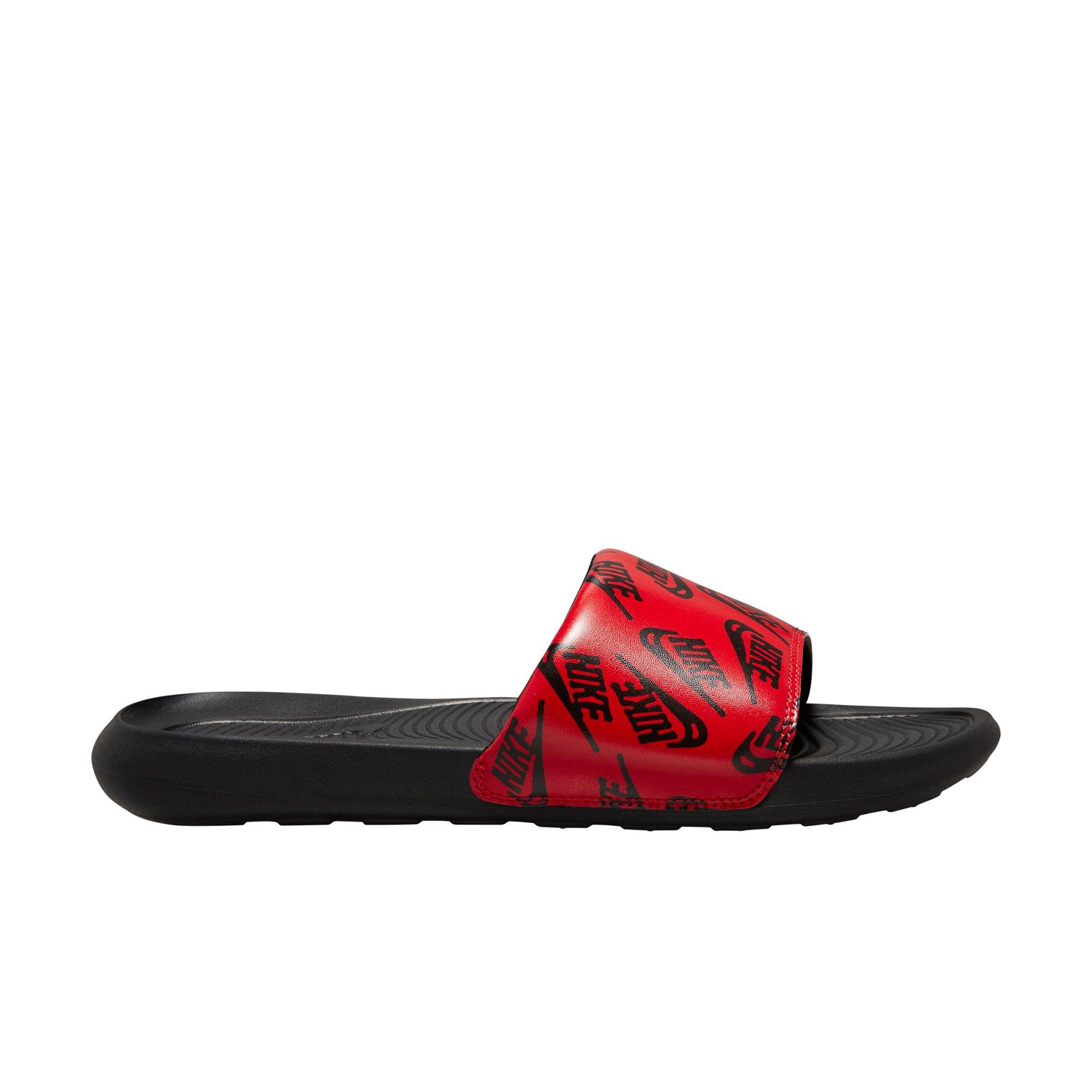 Nike Men's Victori One Slides, Size 9, Red/Black