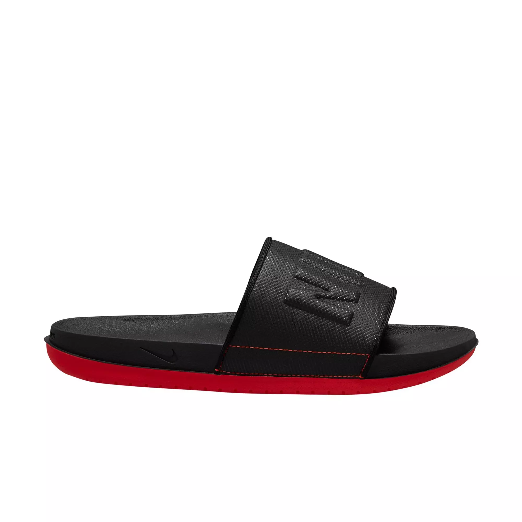 Nike Offcourt Black/Chile Red Men's Slide - Hibbett