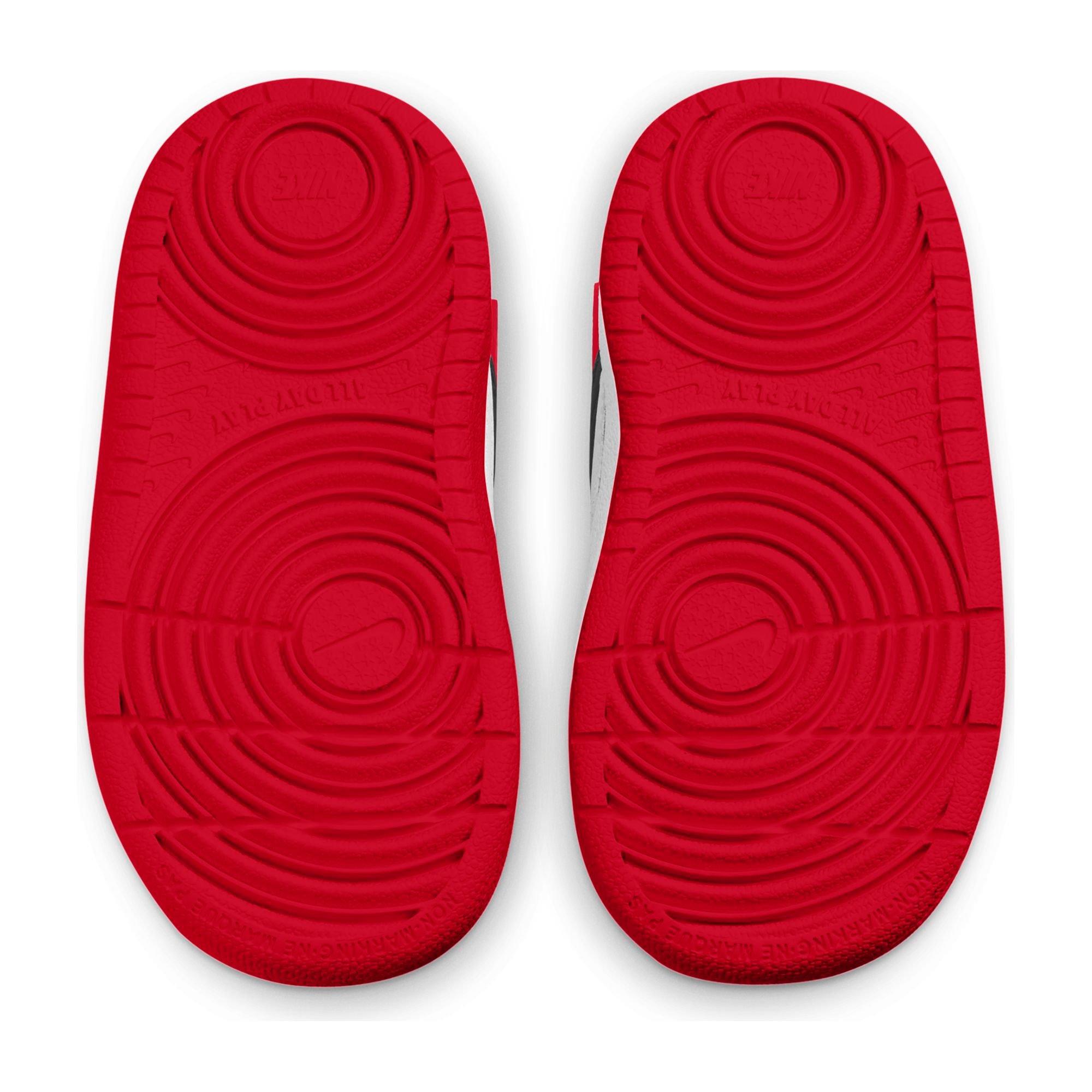 Nike Court Borough Mid 2 "Black/University Red/White" Toddler Boys' Shoe - BLACK/RED/WHITE Thumbnail View 6