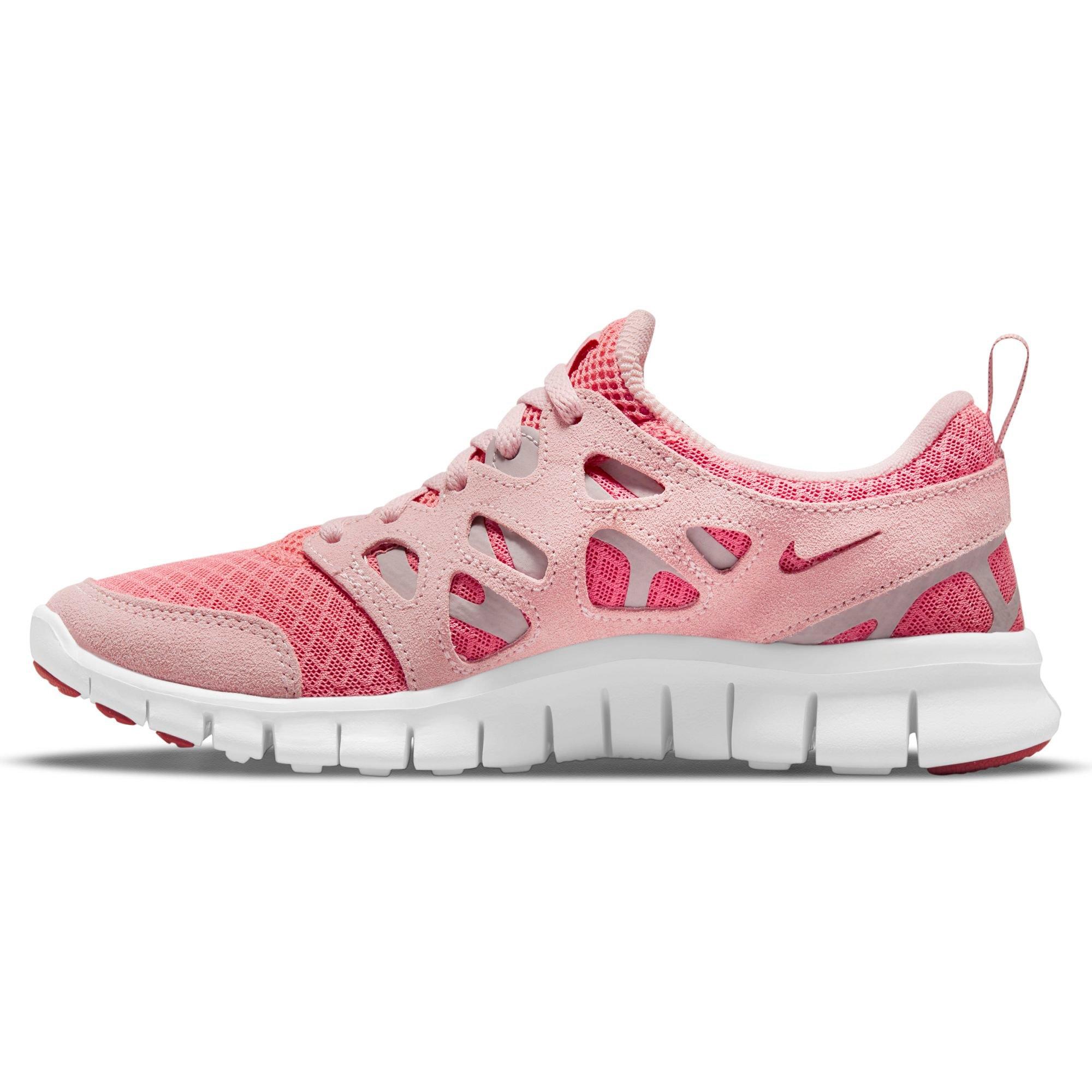 Rijk onderhoud Implicaties Nike Free Run 2 "Pink Salt/White/Pink Glaze" Grade School Girls' Shoe