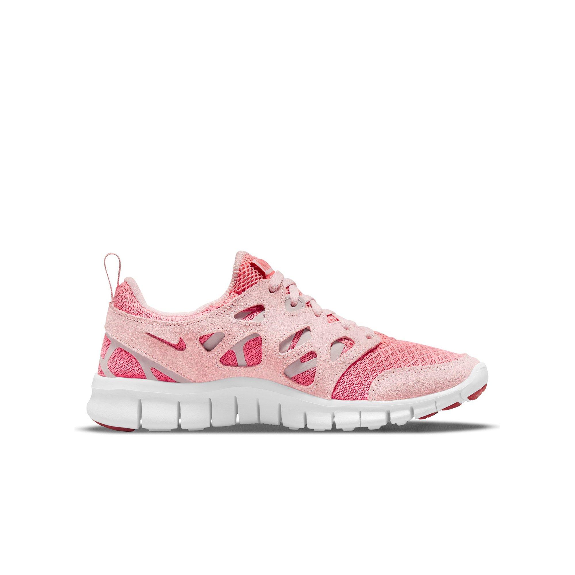 Nike Free Run 2 Pink Salt/White/Pink Glaze Grade School Girls