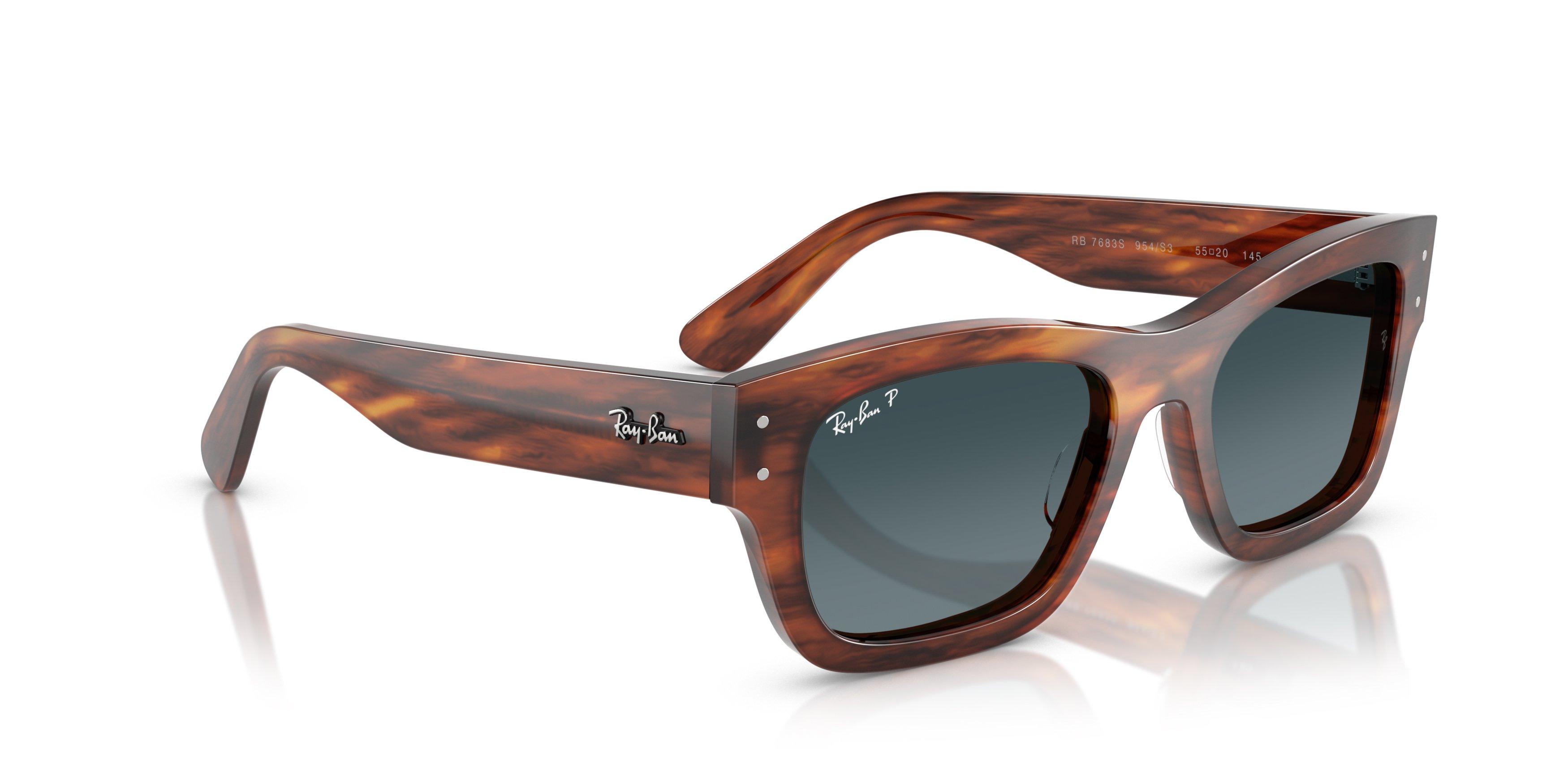 Ray-Ban Joseph Grey Gradient Sunglasses &ndash; Striped Havana - BROWN Thumbnail View 4