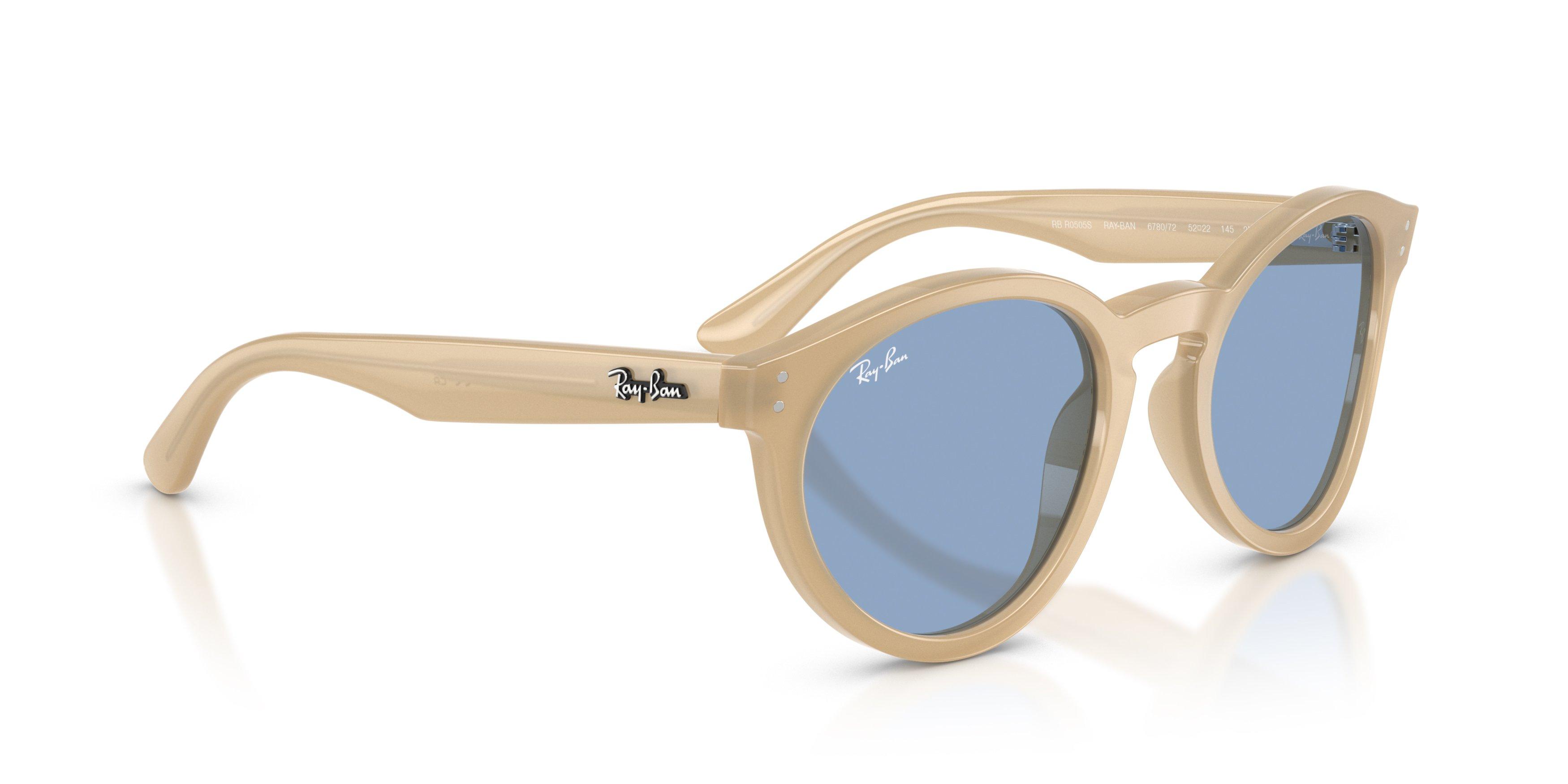 Ray-Ban RBR0505S Blue Sunglasses &ndash; Opal Beige - BEIGE Thumbnail View 4