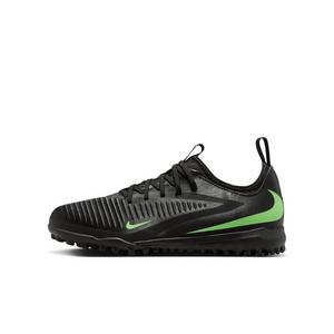 Nike Phantom 6 Low Academy Turf "Black/Black/Illusion Green" Grade School Kids' Soccer Shoe