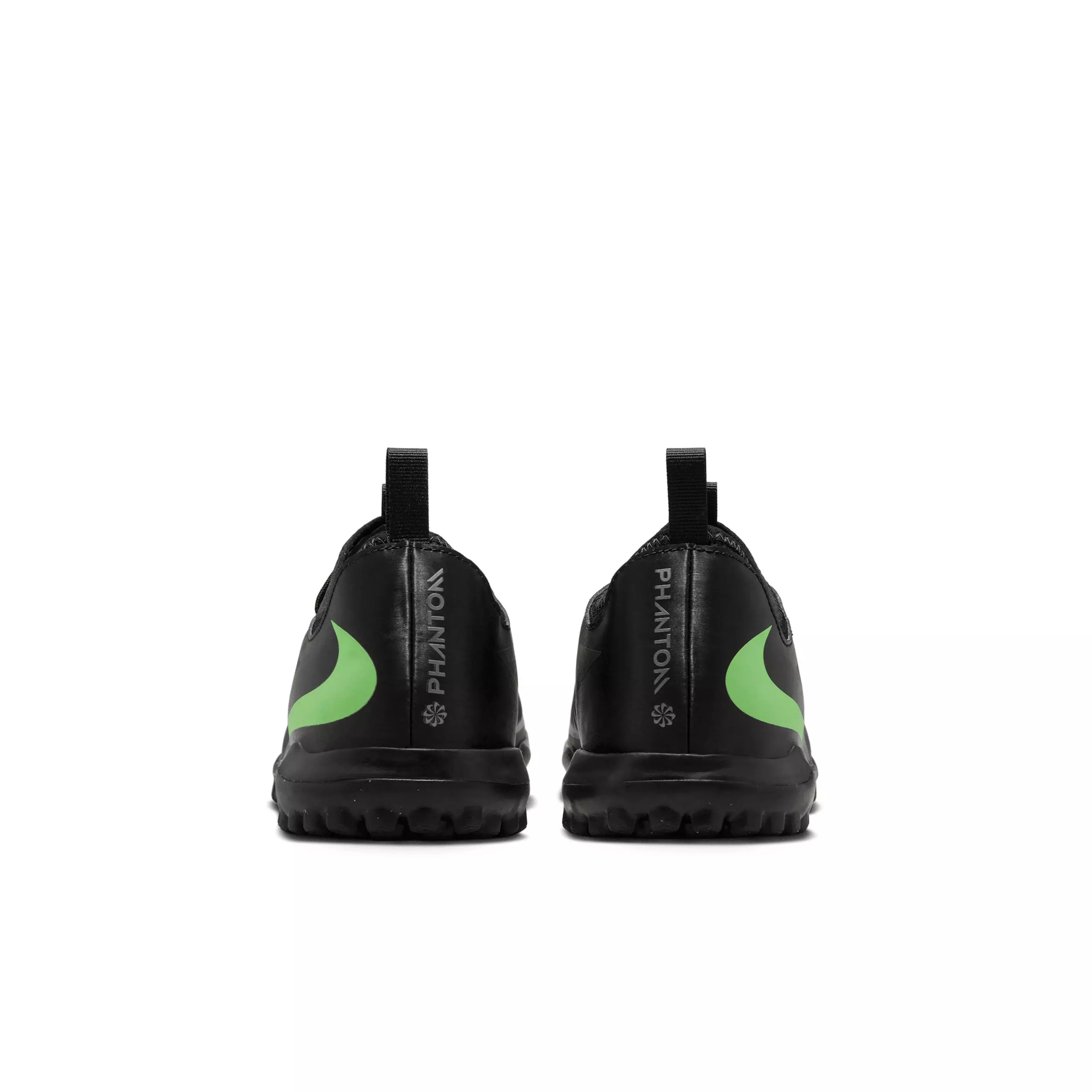 Nike Phantom 6 Low Academy Turf "Black/Black/Illusion Green" Grade School Kids' Soccer Shoe - BLACK/BLACK/GREEN