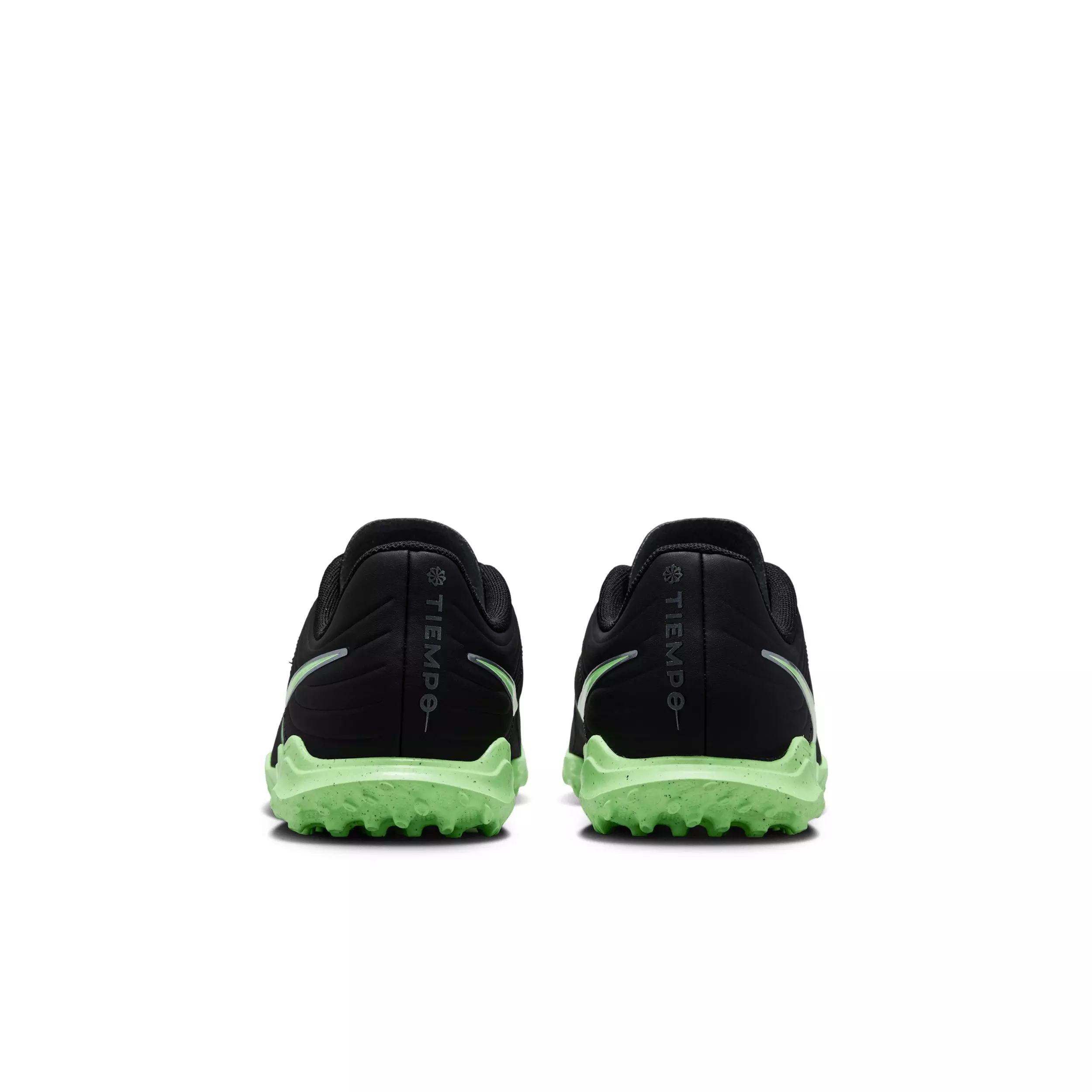 Nike Tiempo Maestro Club Turf "Black/Black/Illusion Green" Grade School Kids' Soccer Shoe - BLACK/BLACK/GREEN
