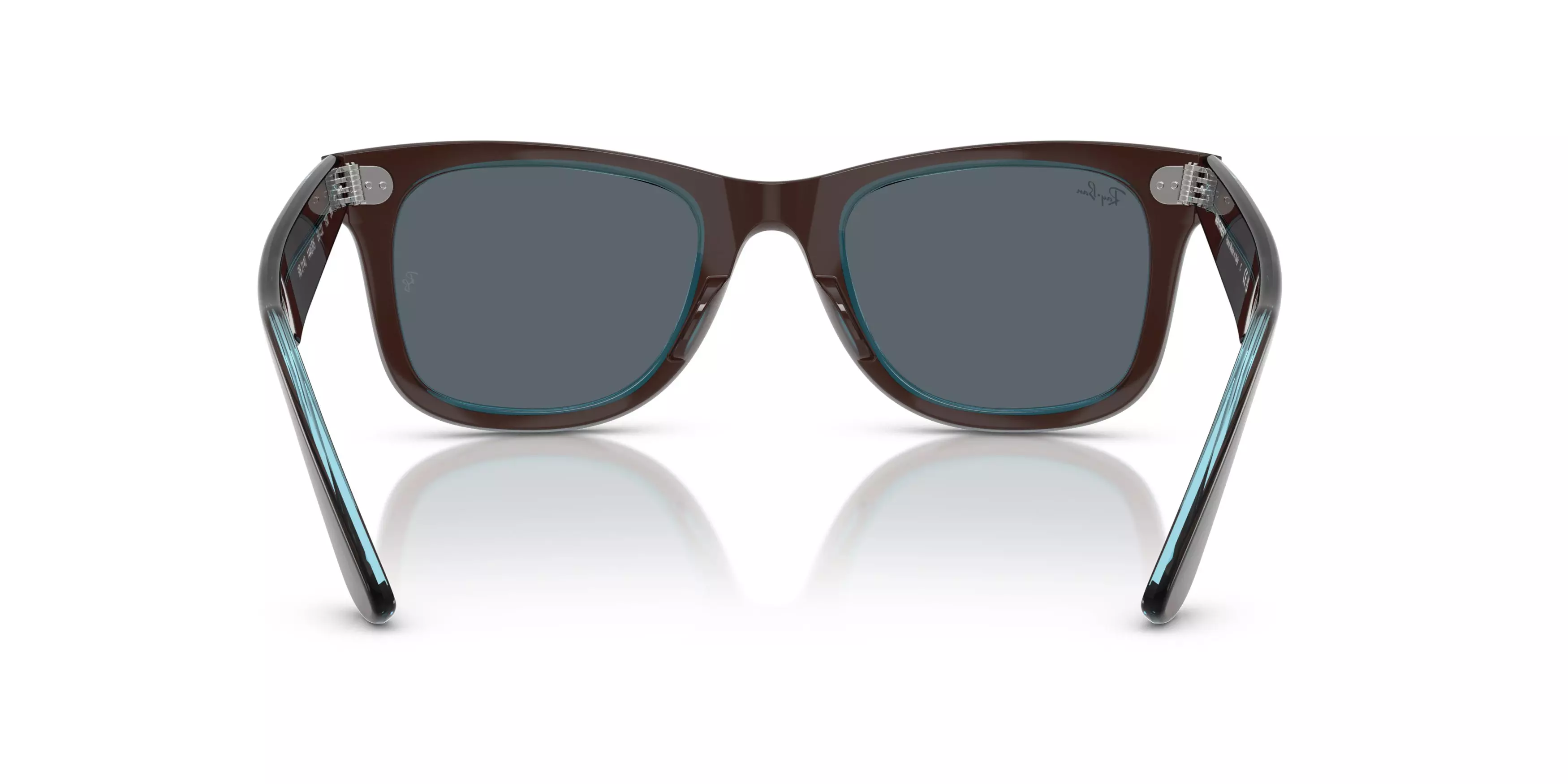 Ray-Ban Original Wayfarer Classic Blue Sunglasses – Brown on Transparent - BROWN