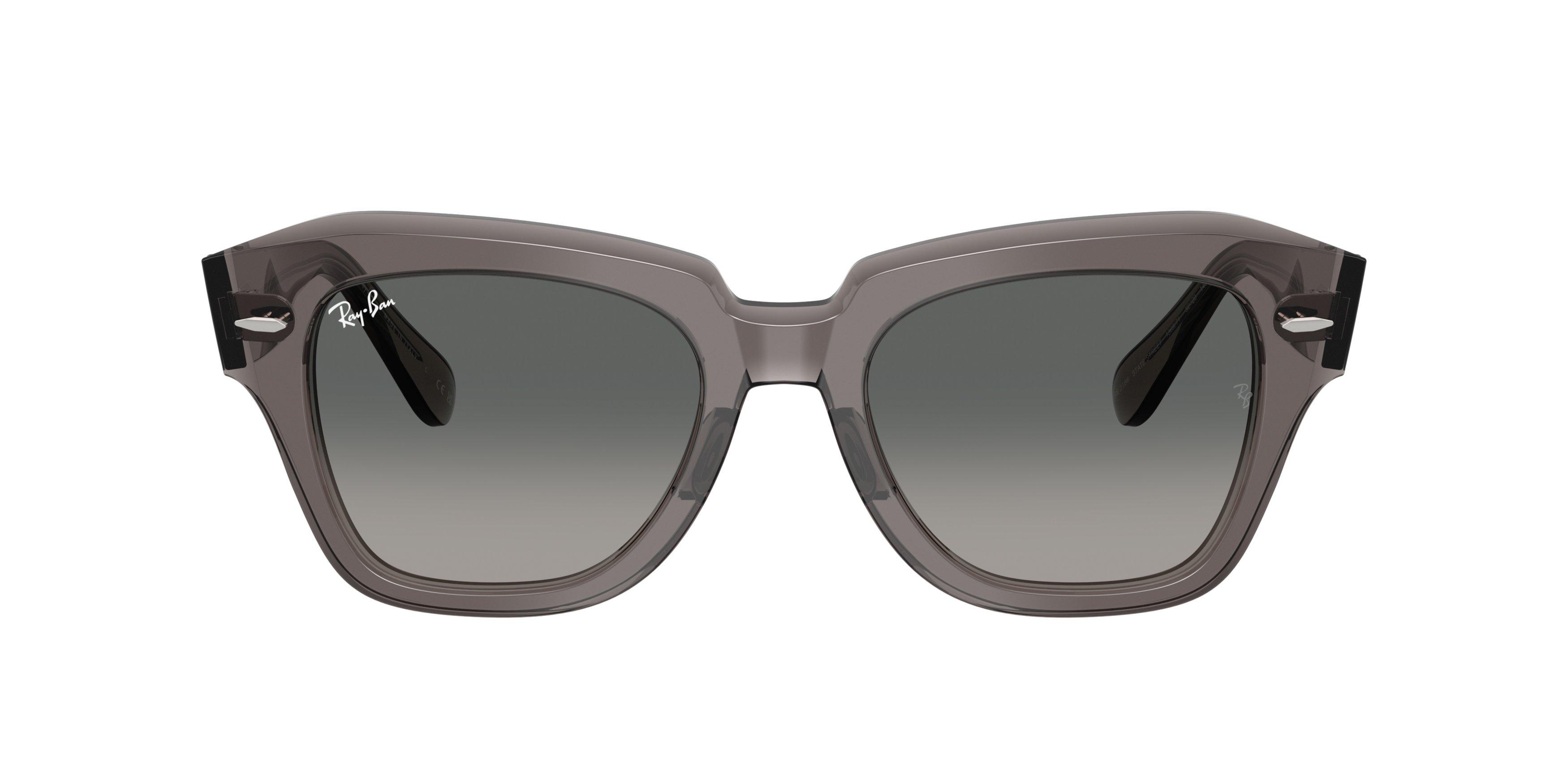 Ray-Ban State Street Grey Gradient Sunglasses &ndash; Transparent Grey - GREY Thumbnail View 2