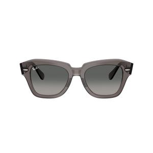 Ray-Ban State Street Grey Gradient Sunglasses &ndash; Transparent Grey