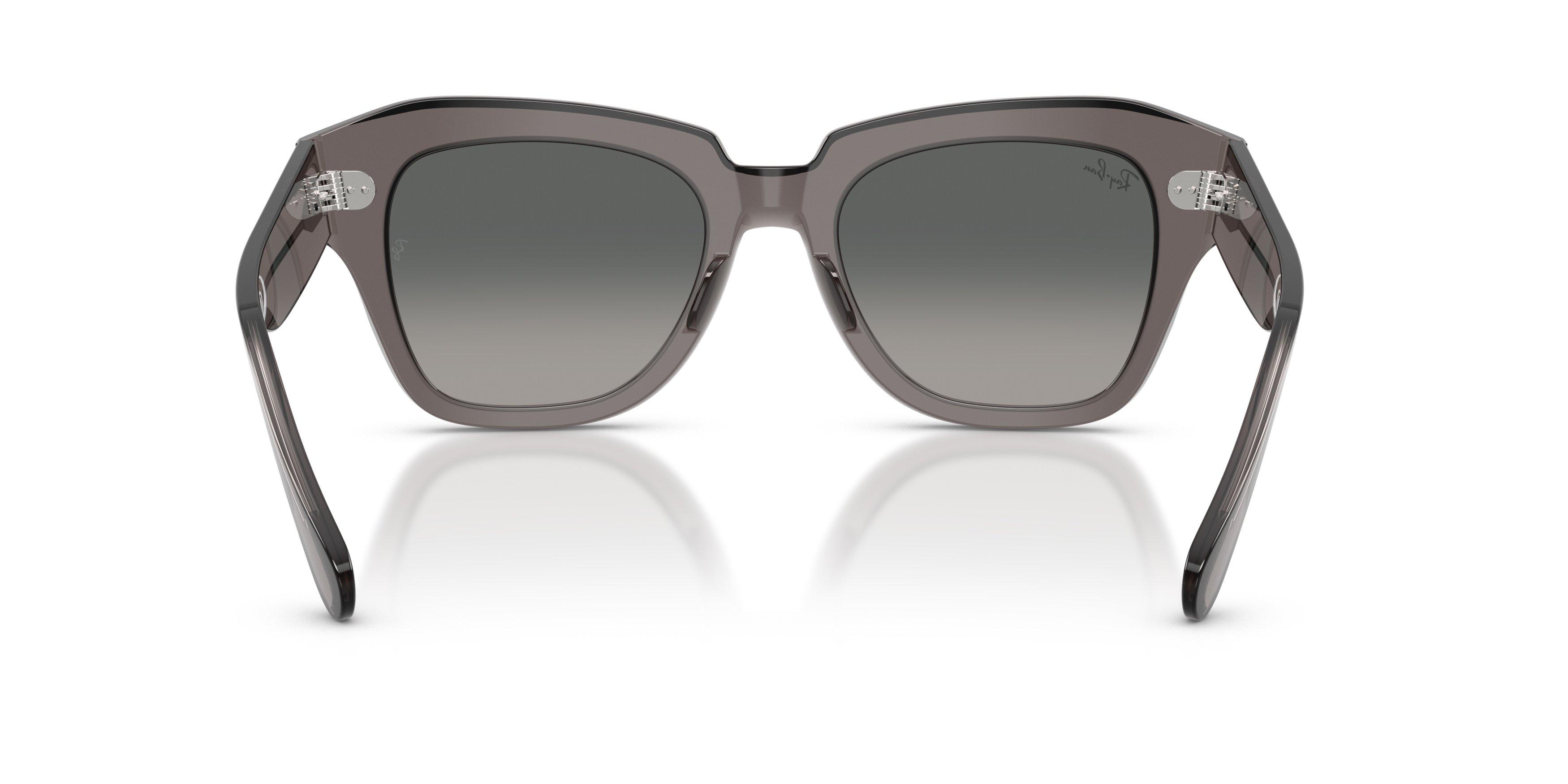 Ray-Ban State Street Grey Gradient Sunglasses &ndash; Transparent Grey - GREY Thumbnail View 3