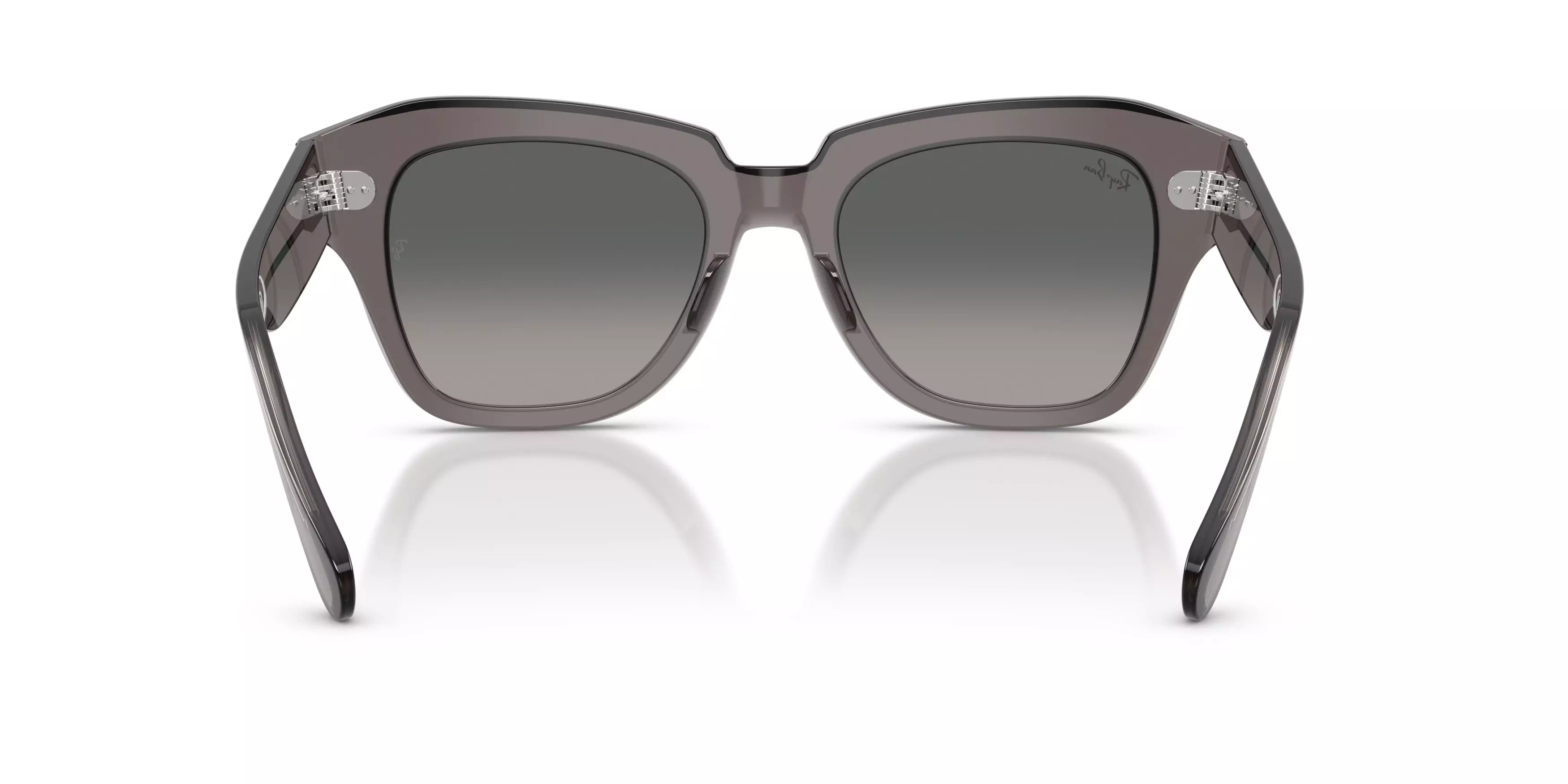 Ray-Ban State Street Grey Gradient Sunglasses – Transparent Grey - GREY
