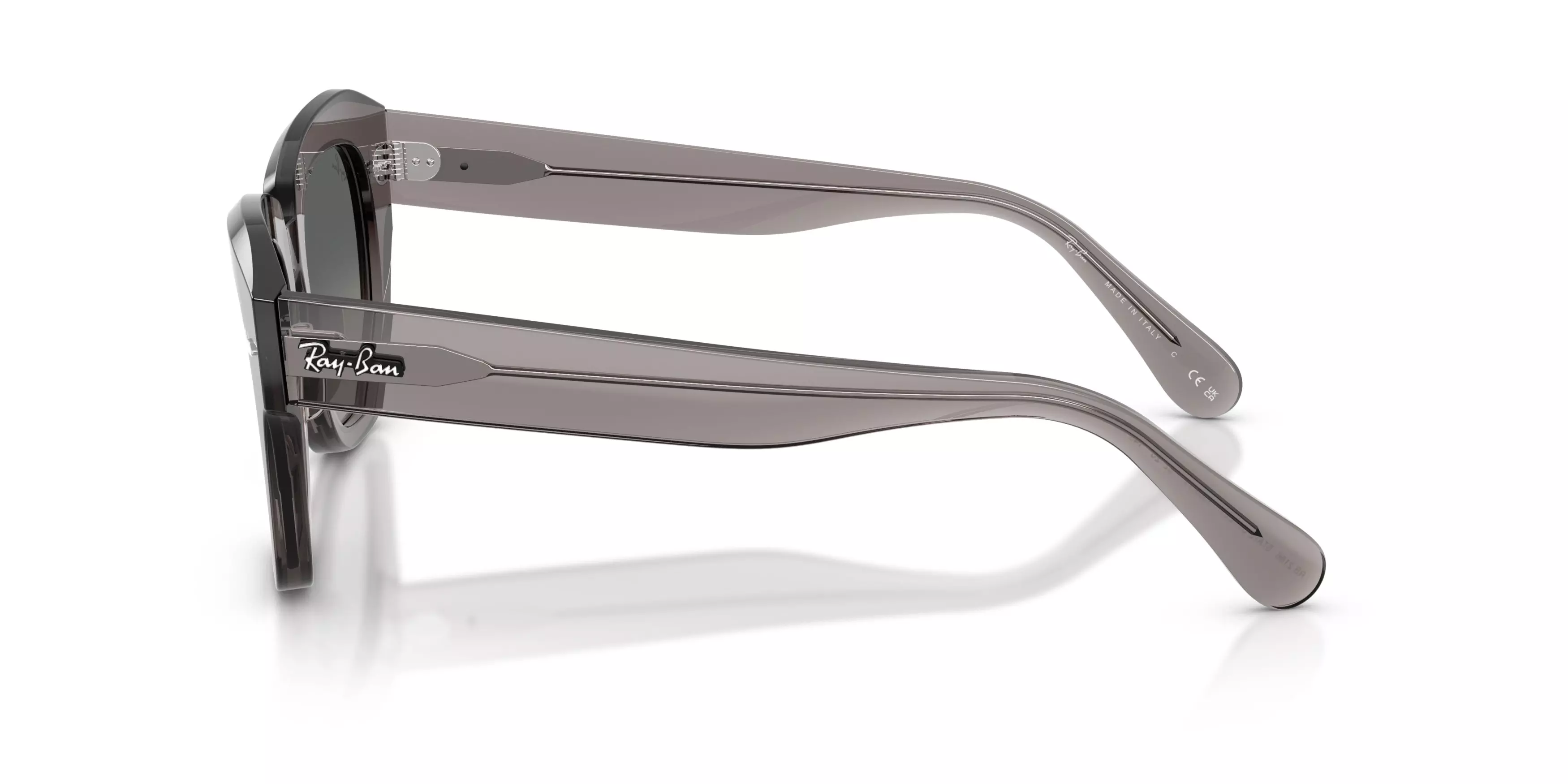 Ray-Ban State Street Grey Gradient Sunglasses – Transparent Grey - GREY