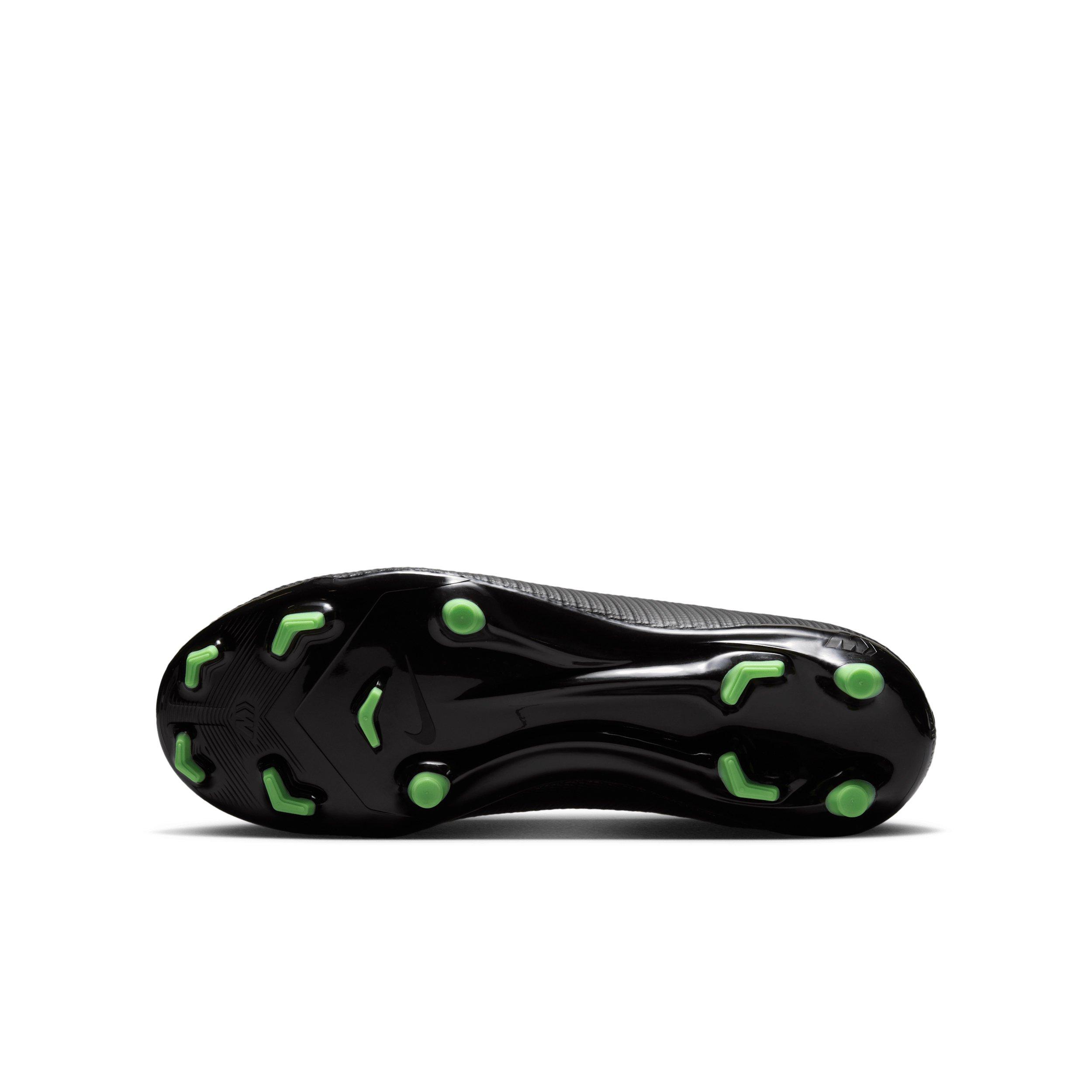 Nike Mercurial Vapor 17 Academy MG "Black/Black/Illusion Green" Grade School Kids' Soccer Cleat - BLACK/BLACK/GREEN Thumbnail View 6