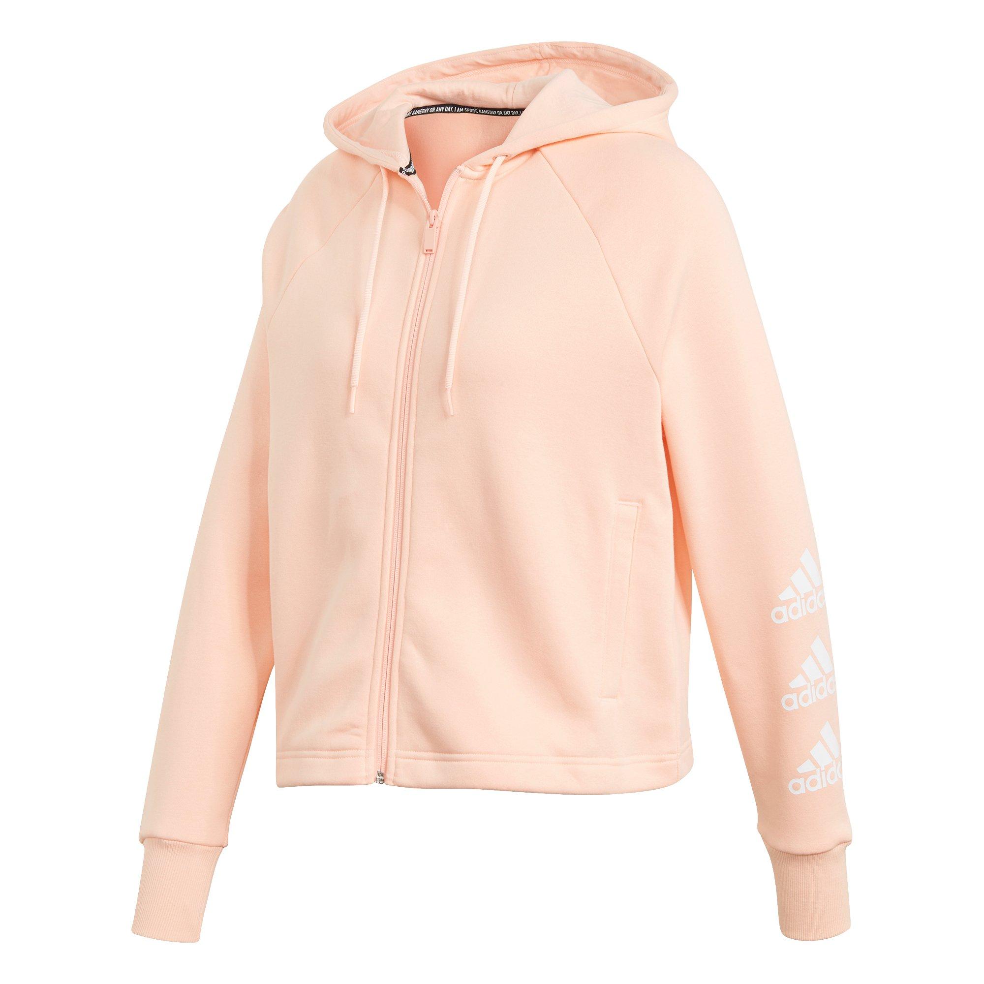 adidas haze coral hoodie